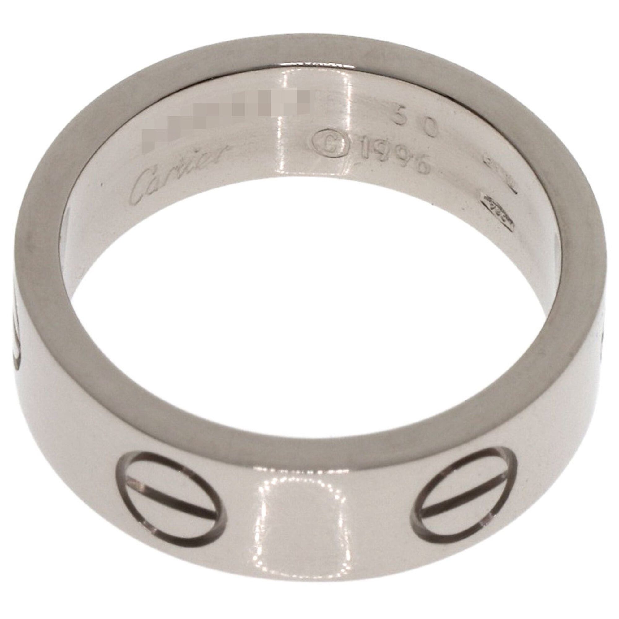 Cartier Cartier Love Ring #50, 18K White Gold, Women's Ring, CARTIER Size ONE SIZE - 4 Thumbnail