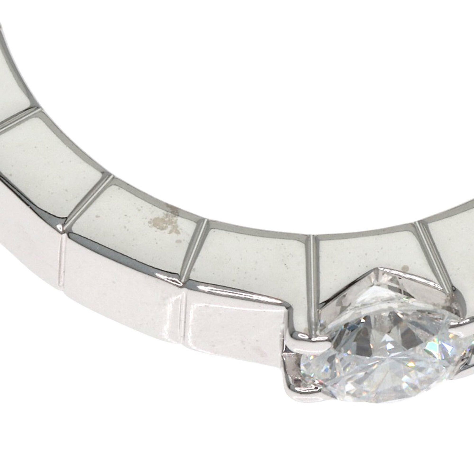 Cartier Cartier Lanieres 1P Diamond Ring #46 18K White Gold Women's CARTIER Size ONE SIZE - 7 Thumbnail