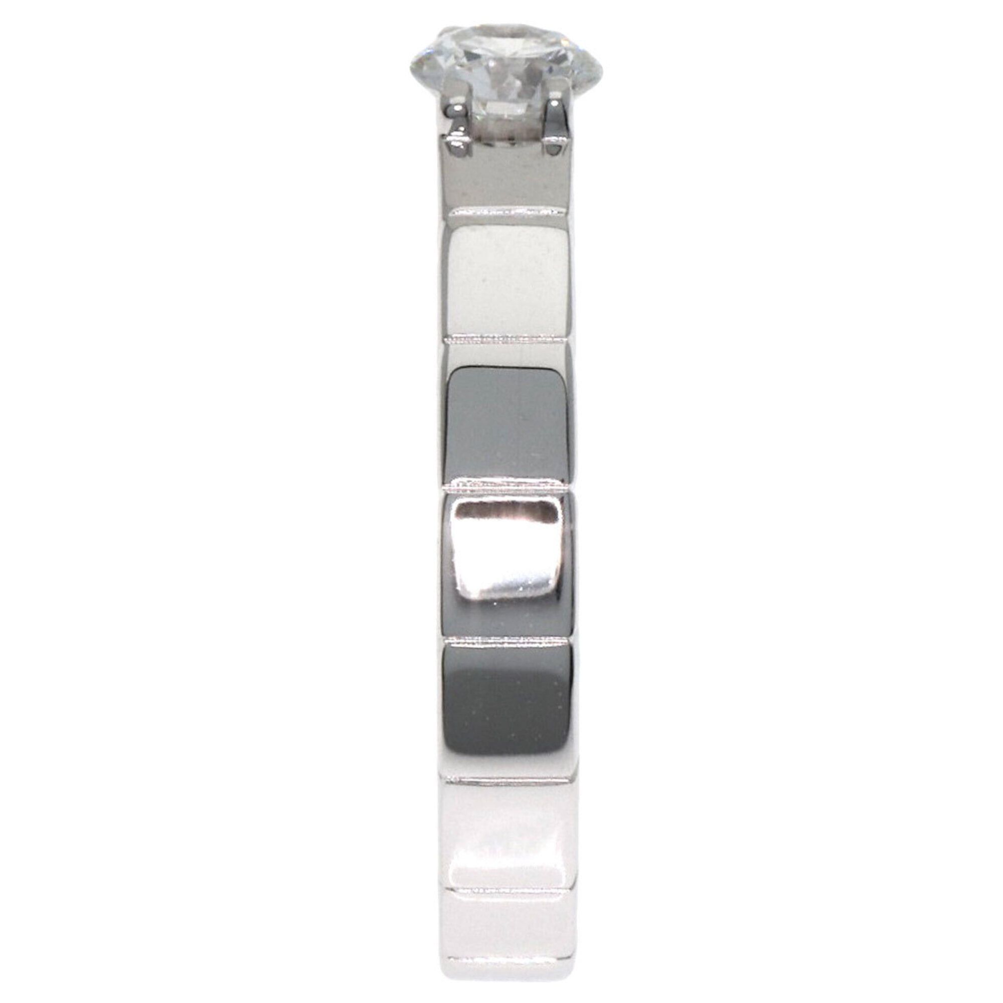 Cartier Cartier Lanieres 1P Diamond Ring #46 18K White Gold Women's CARTIER Size ONE SIZE - 3 Thumbnail