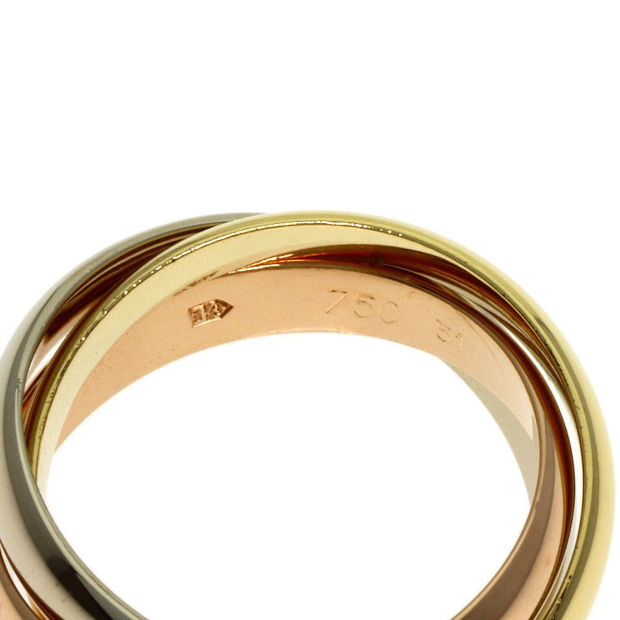 Cartier Cartier Trinity #51 Ring, 18K Yellow Gold/18K White Pink Gold, Women's, CARTIER Size ONE SIZE - 5 Thumbnail
