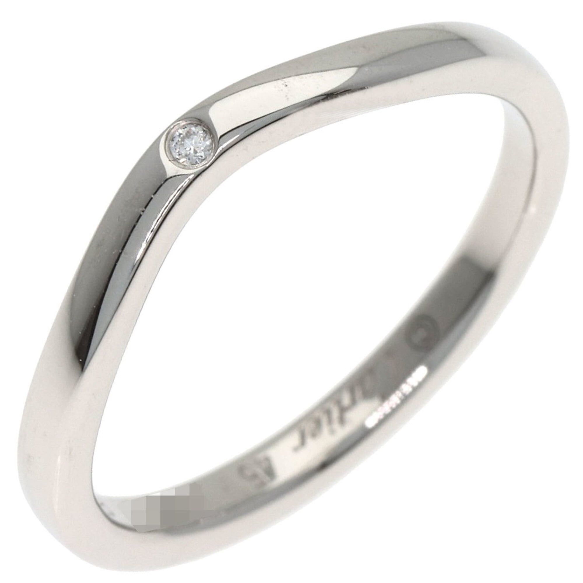 Cartier Cartier Ballerina 1P Diamond Ring, Platinum PT950, Women's, CARTIER Size ONE SIZE - 2 Thumbnail
