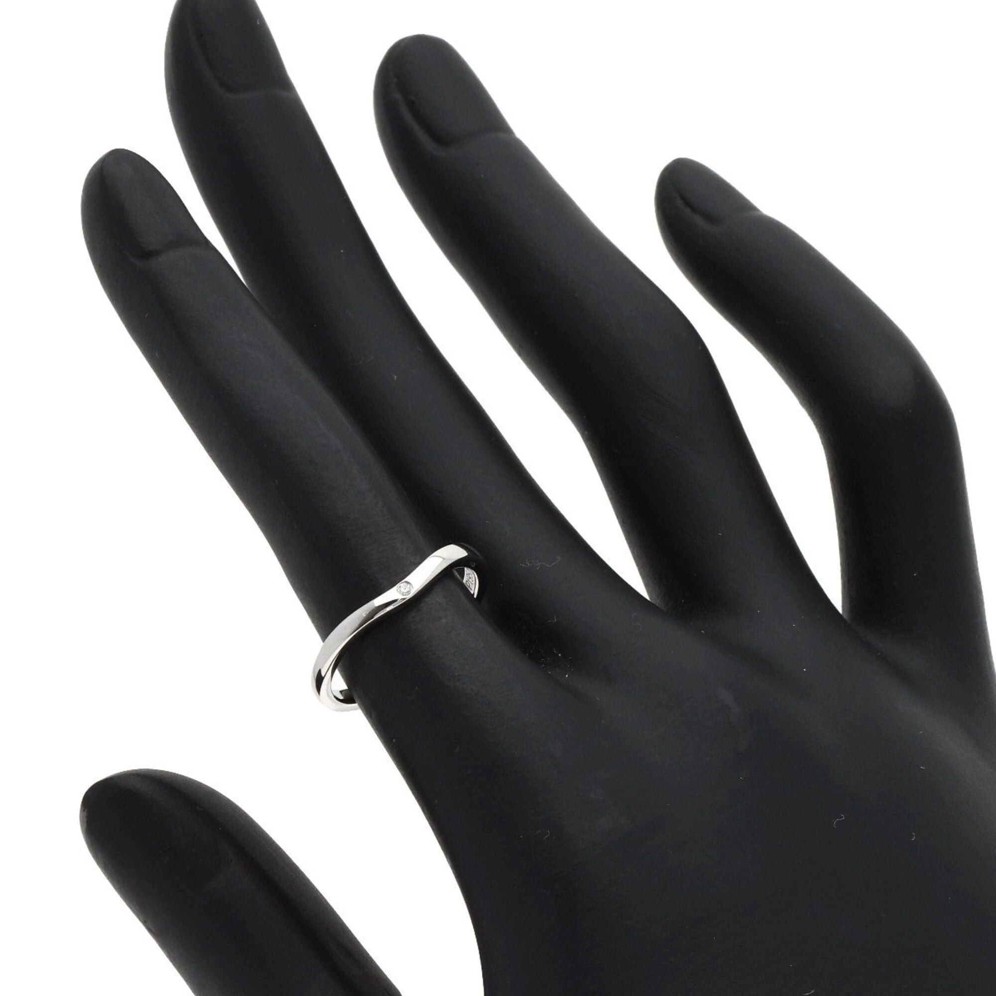 Cartier Cartier Ballerina 1P Diamond Ring, Platinum PT950, Women's, CARTIER Size ONE SIZE - 6 Thumbnail