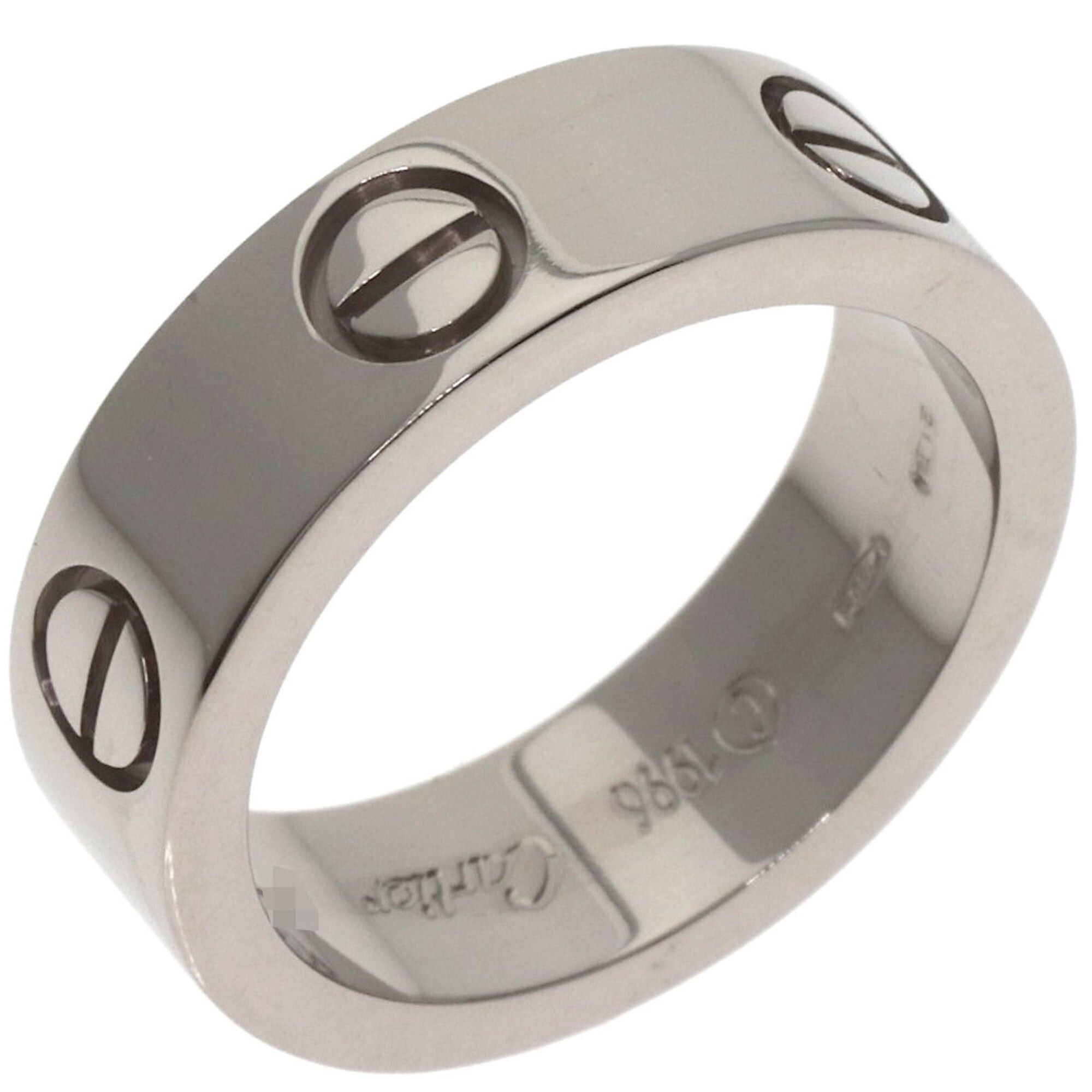 Cartier Cartier Love Ring #49, 18K White Gold, Women's Ring, CARTIER Size ONE SIZE - 2 Thumbnail