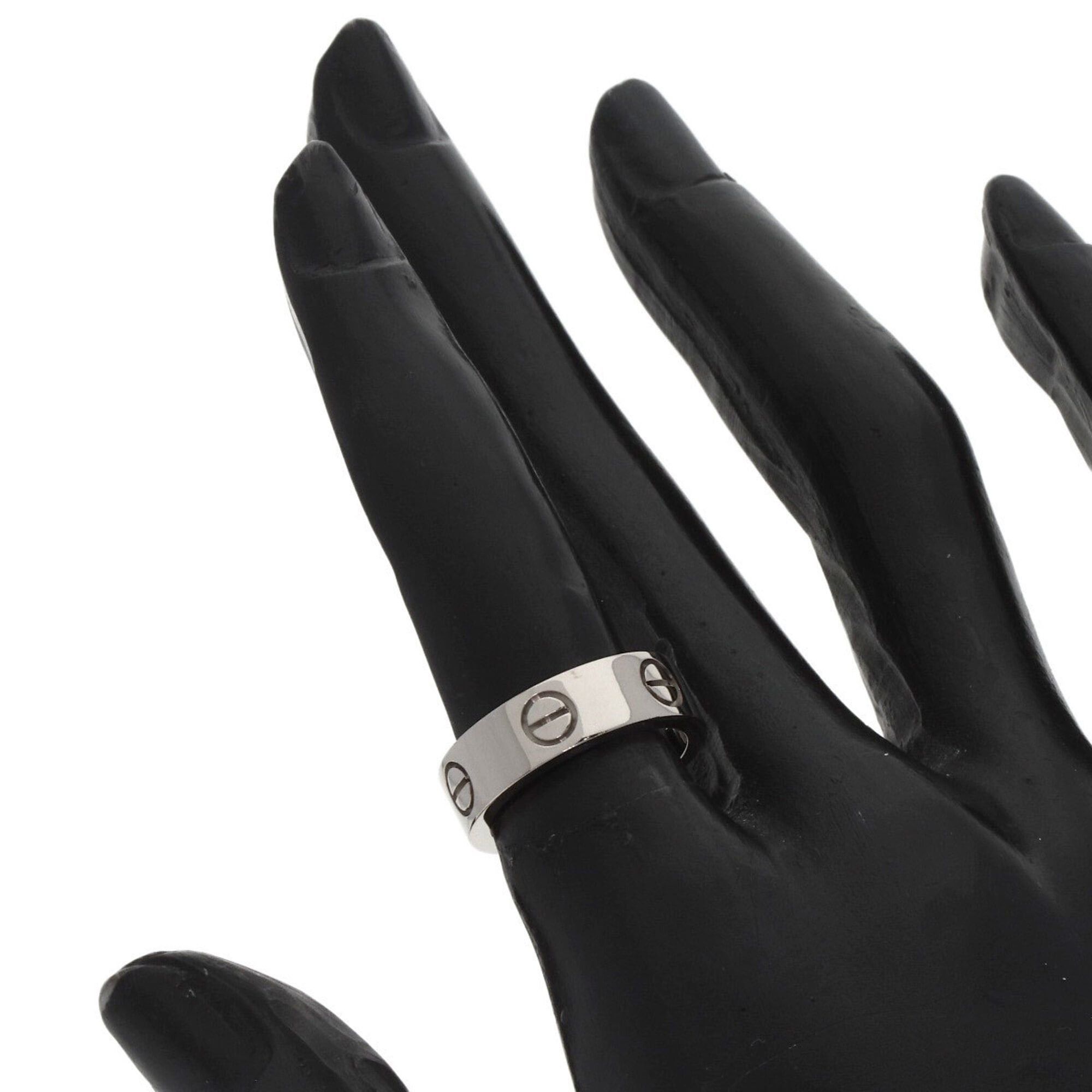 Cartier Cartier Love Ring #49, 18K White Gold, Women's Ring, CARTIER Size ONE SIZE - 6 Thumbnail
