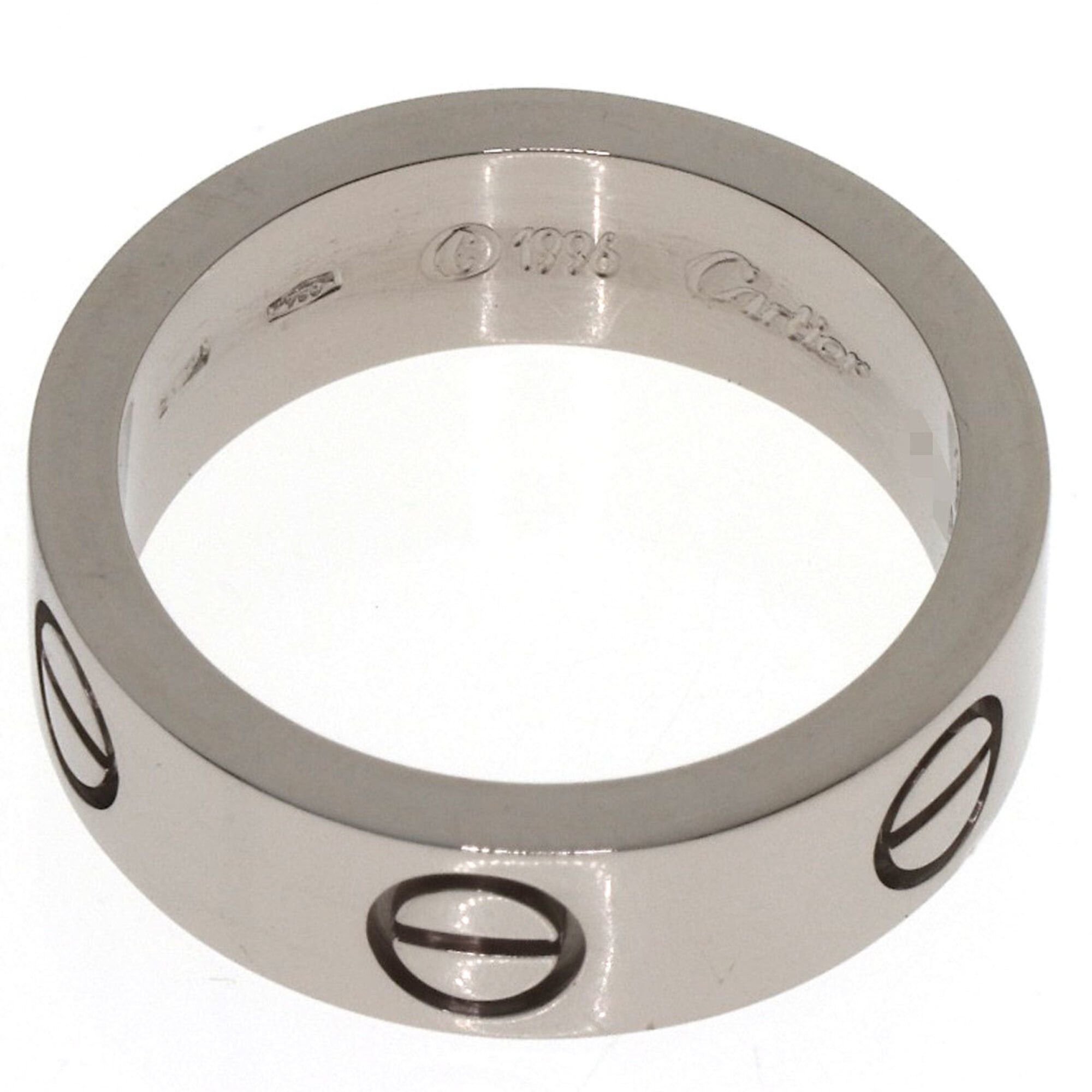 Cartier Cartier Love Ring #49, 18K White Gold, Women's Ring, CARTIER Size ONE SIZE - 4 Thumbnail