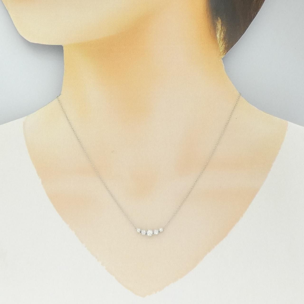 Tiffany & Co. Tiffany & Co. Tiffany Jazz Graduated Platinum Diamond Necklace Precious Metal Necklace DUTY FREE for USA Size ONE SIZE - 6 Thumbnail