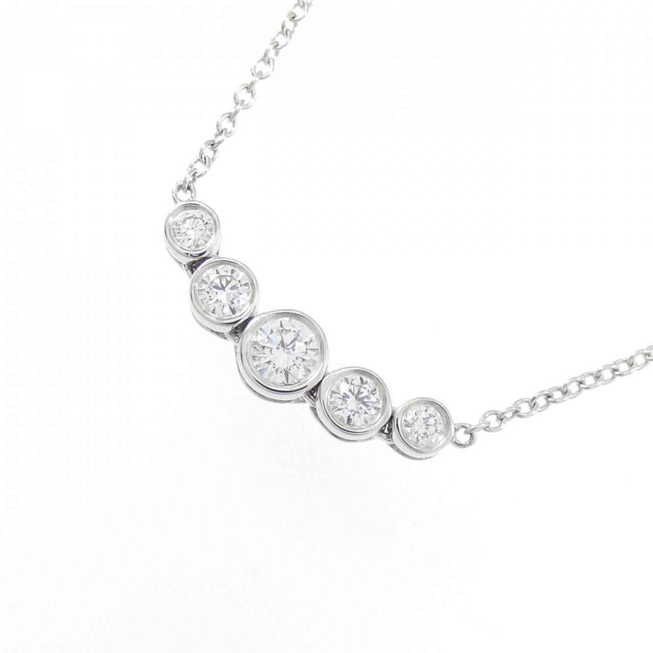 Tiffany & Co. Tiffany & Co. Tiffany Jazz Graduated Platinum Diamond Necklace Precious Metal Necklace DUTY FREE for USA Size ONE SIZE - 3 Thumbnail