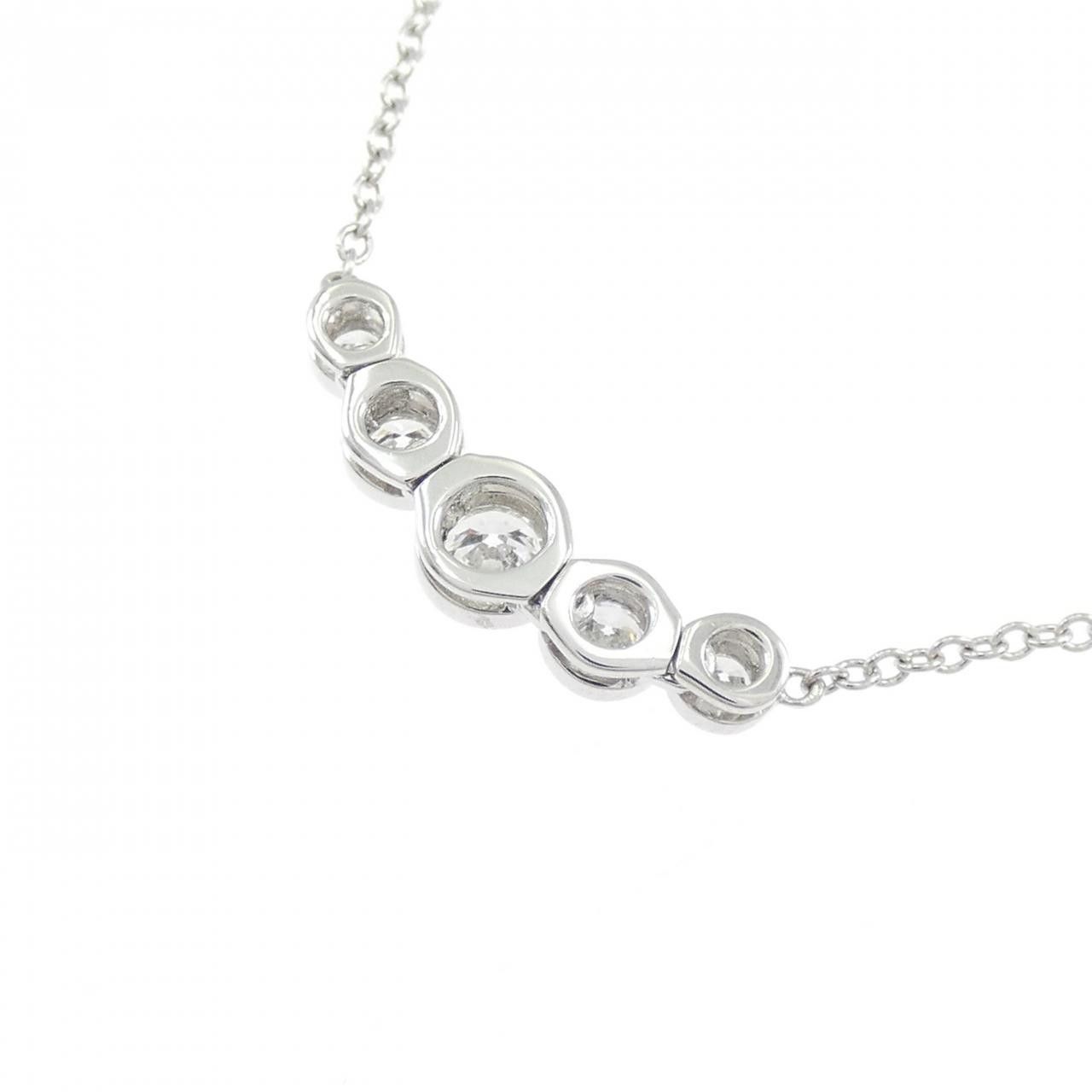 Tiffany & Co. Tiffany & Co. Tiffany Jazz Graduated Platinum Diamond Necklace Precious Metal Necklace DUTY FREE for USA Size ONE SIZE - 4 Thumbnail
