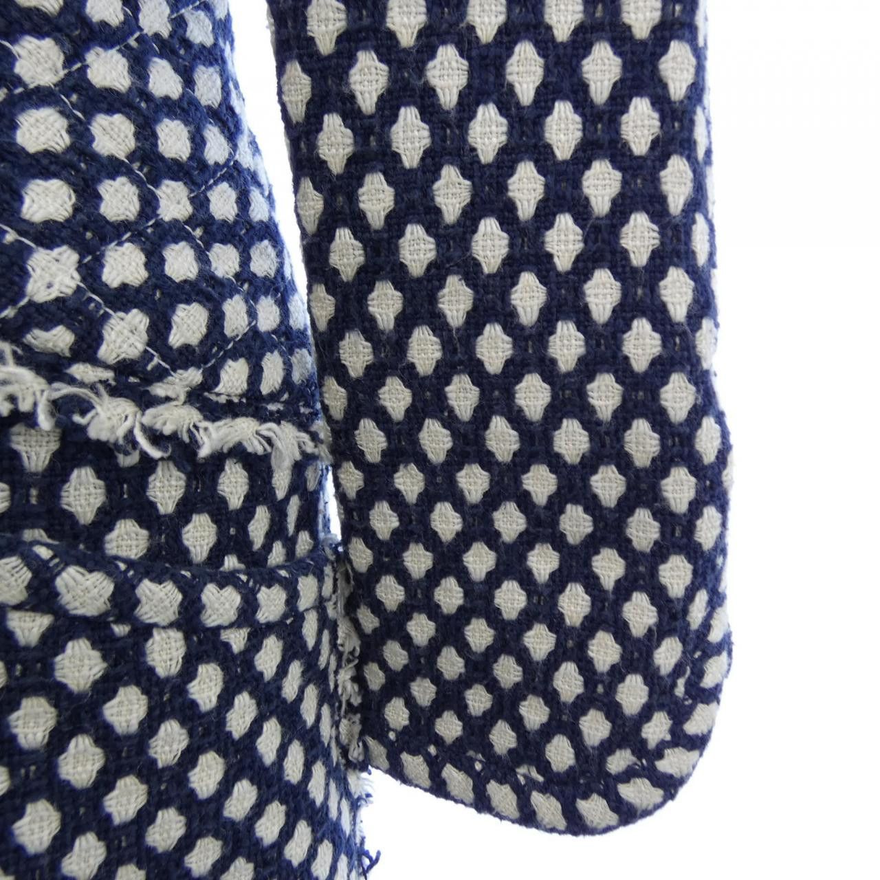 Chanel Chanel Chanel Coat Textile Outerwear P32956V23394 DUTY FREE for USA Size ONE SIZE - 6 Thumbnail