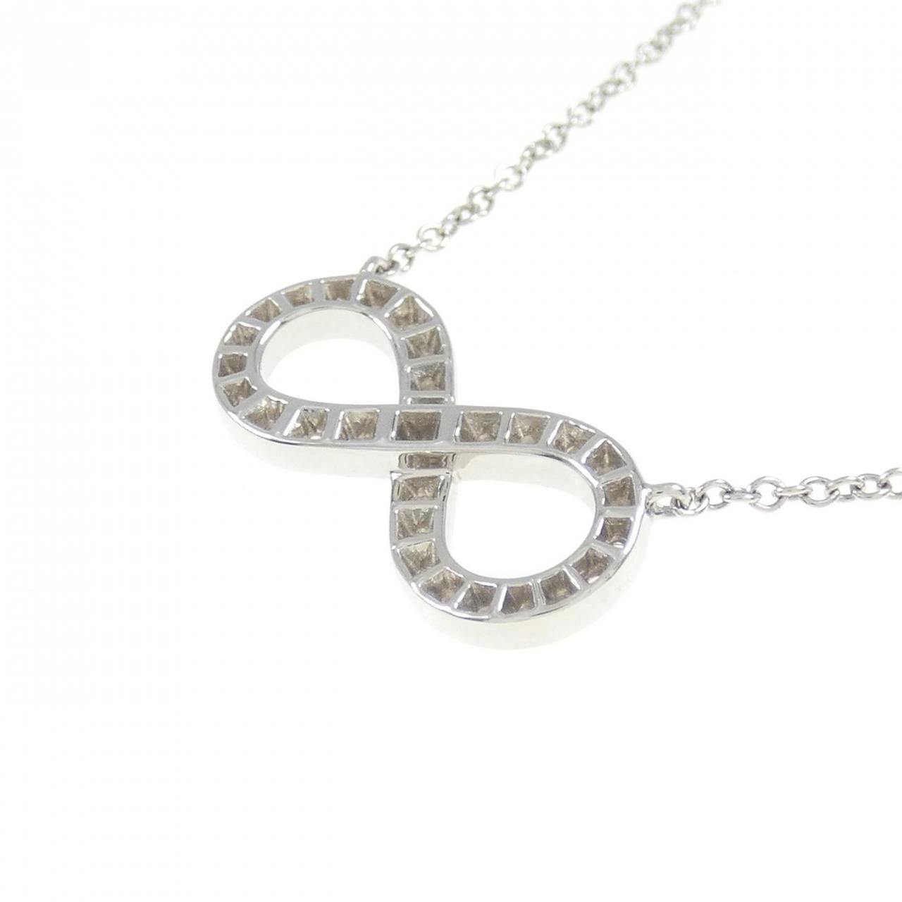 Tiffany & Co. Tiffany & Co. Tiffany Infinity Platinum Diamond Necklace Precious Metal Necklace DUTY FREE for USA Size ONE SIZE - 4 Thumbnail