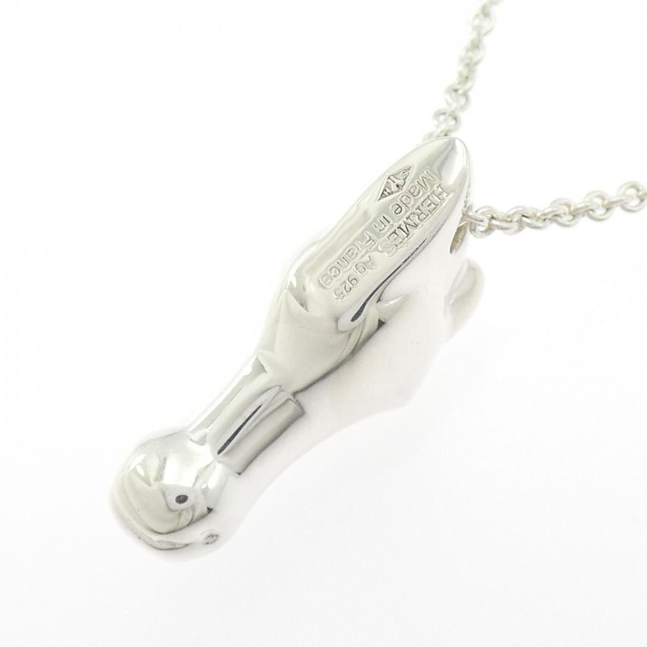 Hermes Hermes Hermes 925 Silver Necklace Precious Metal Necklace DUTY FREE for USA Size ONE SIZE - 4 Thumbnail