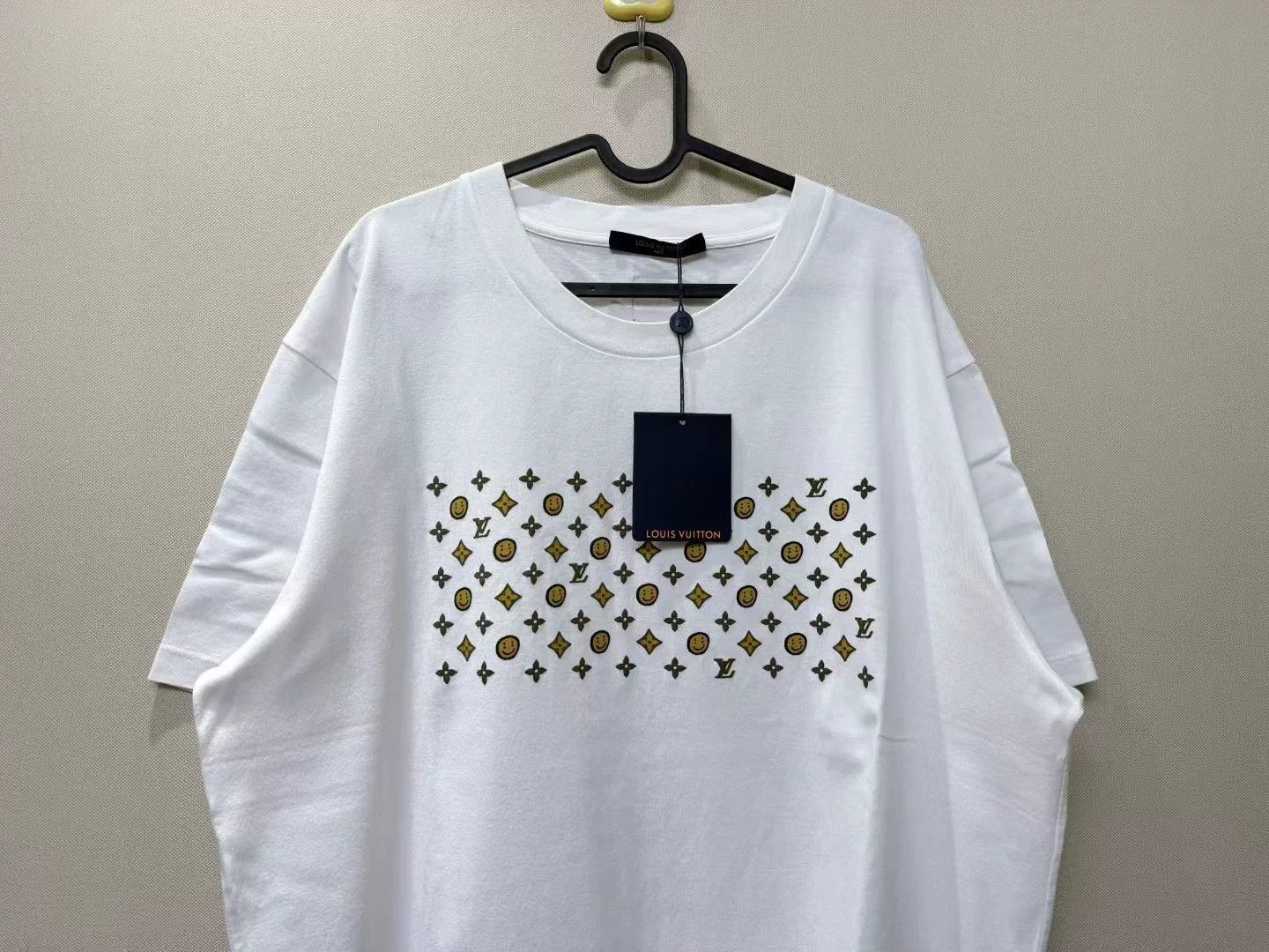 Virgil Abloh LV x CPFM White Embroidered Logo Smile Tee Size US XL / EU 56 / 4 - 2 Thumbnail