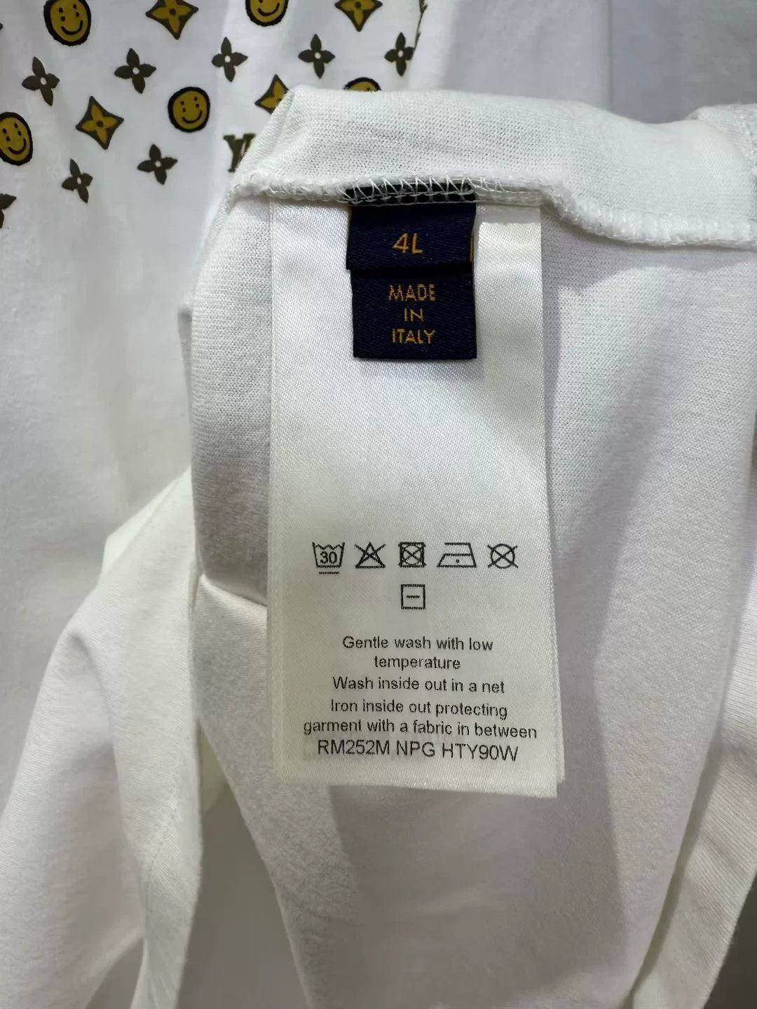 Virgil Abloh LV x CPFM White Embroidered Logo Smile Tee Size US XL / EU 56 / 4 - 3 Thumbnail