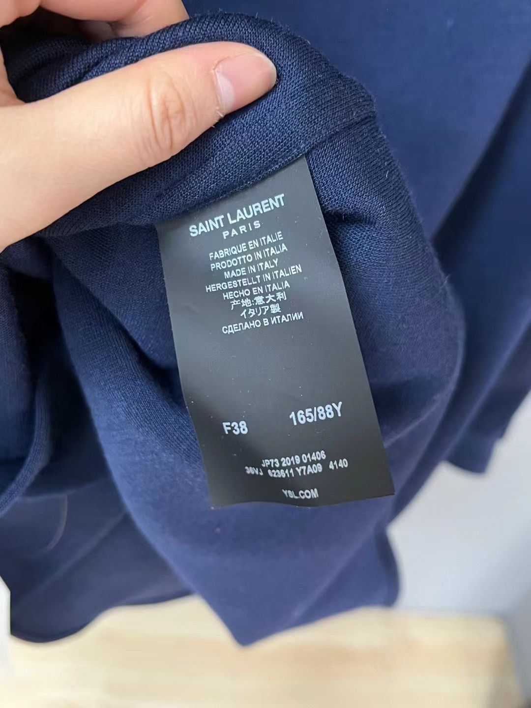 Saint Laurent Paris SLP Blue Wool Suit Size US M / EU 48-50 / 2 - 4 Thumbnail