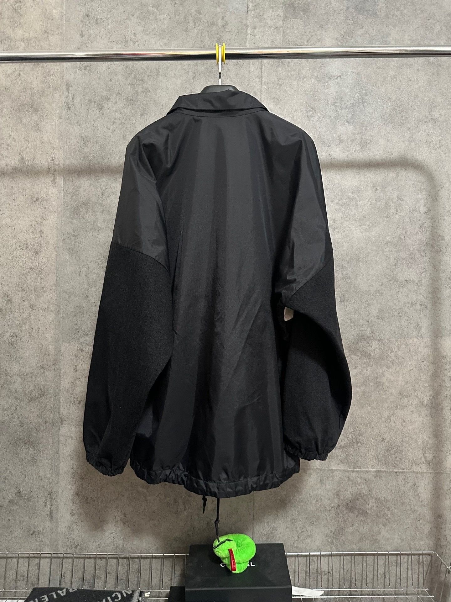 Balenciaga Balenciaga Nylon Denim Logo Black Jacket Size US M / EU 48-50 / 2 - 4 Thumbnail