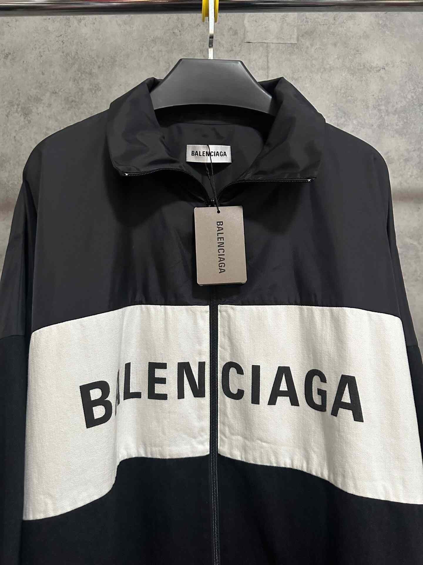 Balenciaga Balenciaga Nylon Denim Logo Black Jacket Size US M / EU 48-50 / 2 - 2 Thumbnail