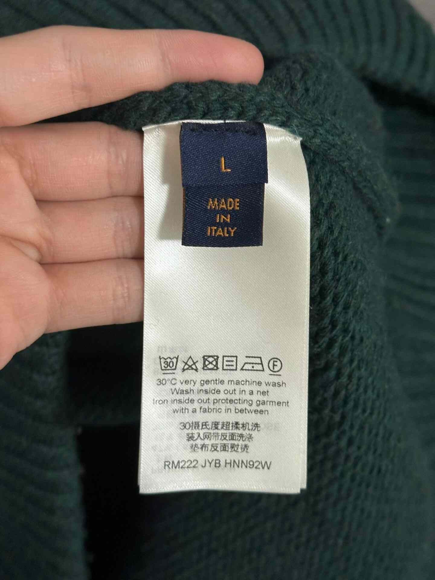 Louis Vuitton LV Logo Knit Wool Cashmere Sweater Size US L / EU 52-54 / 3 - 3 Thumbnail