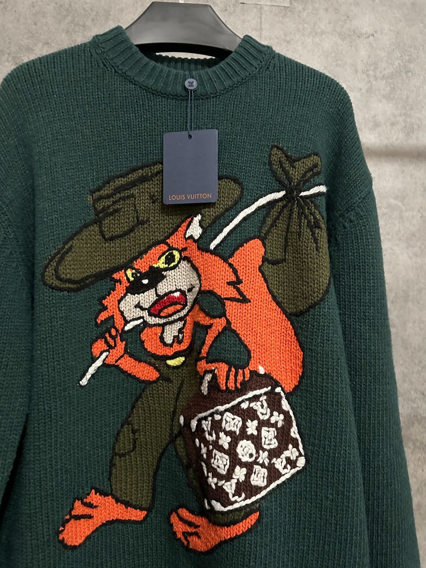 Louis Vuitton LV Logo Knit Wool Cashmere Sweater Size US L / EU 52-54 / 3 - 2 Thumbnail