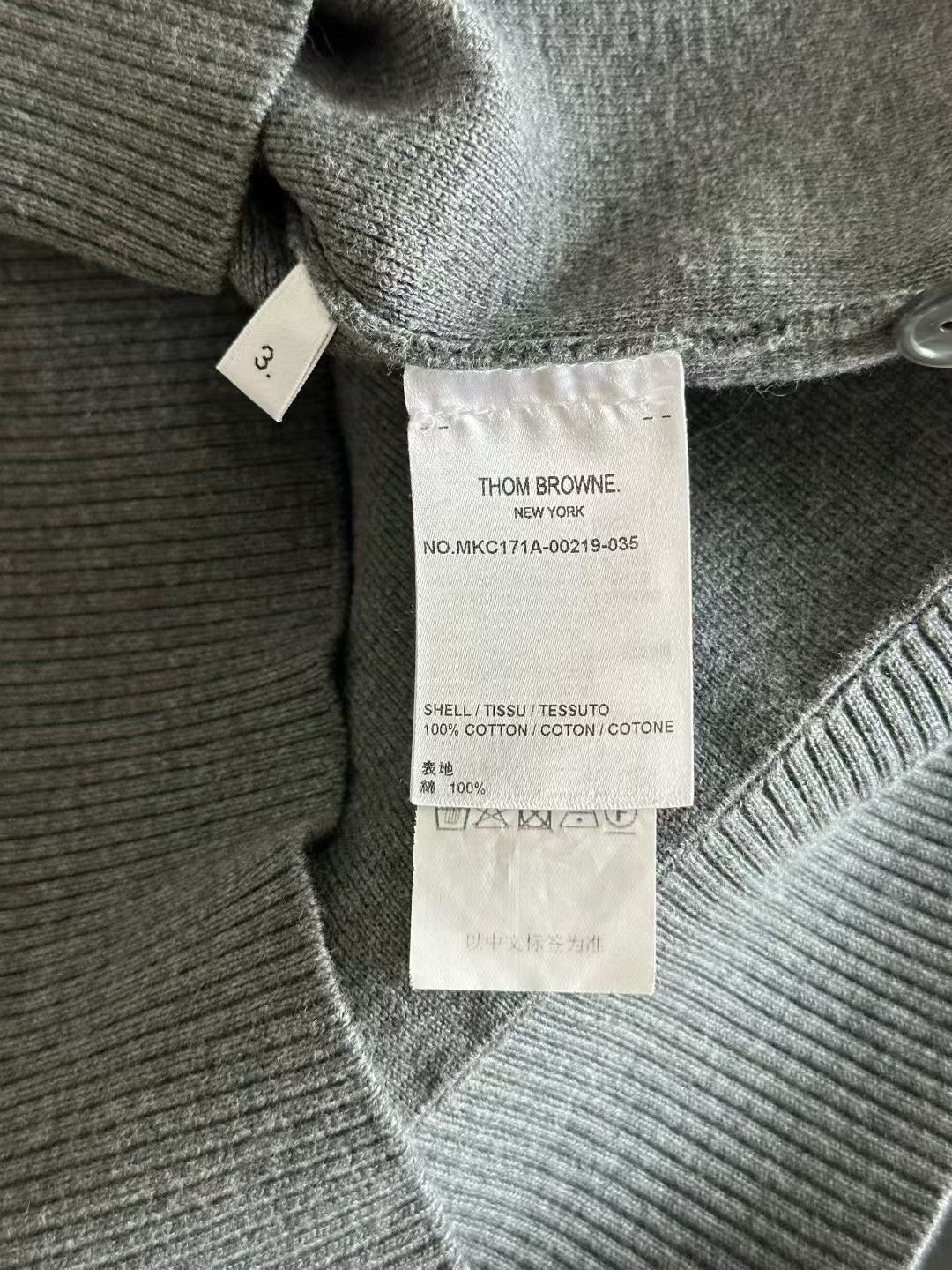 Thom Browne Thom Browne Gray Cardigan Size US L / EU 52-54 / 3 - 3 Thumbnail