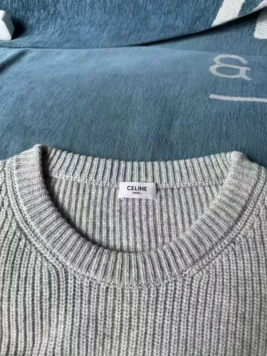 Celine Celine Gray Sweater Size US XXL / EU 58 / 5 - 3 Thumbnail