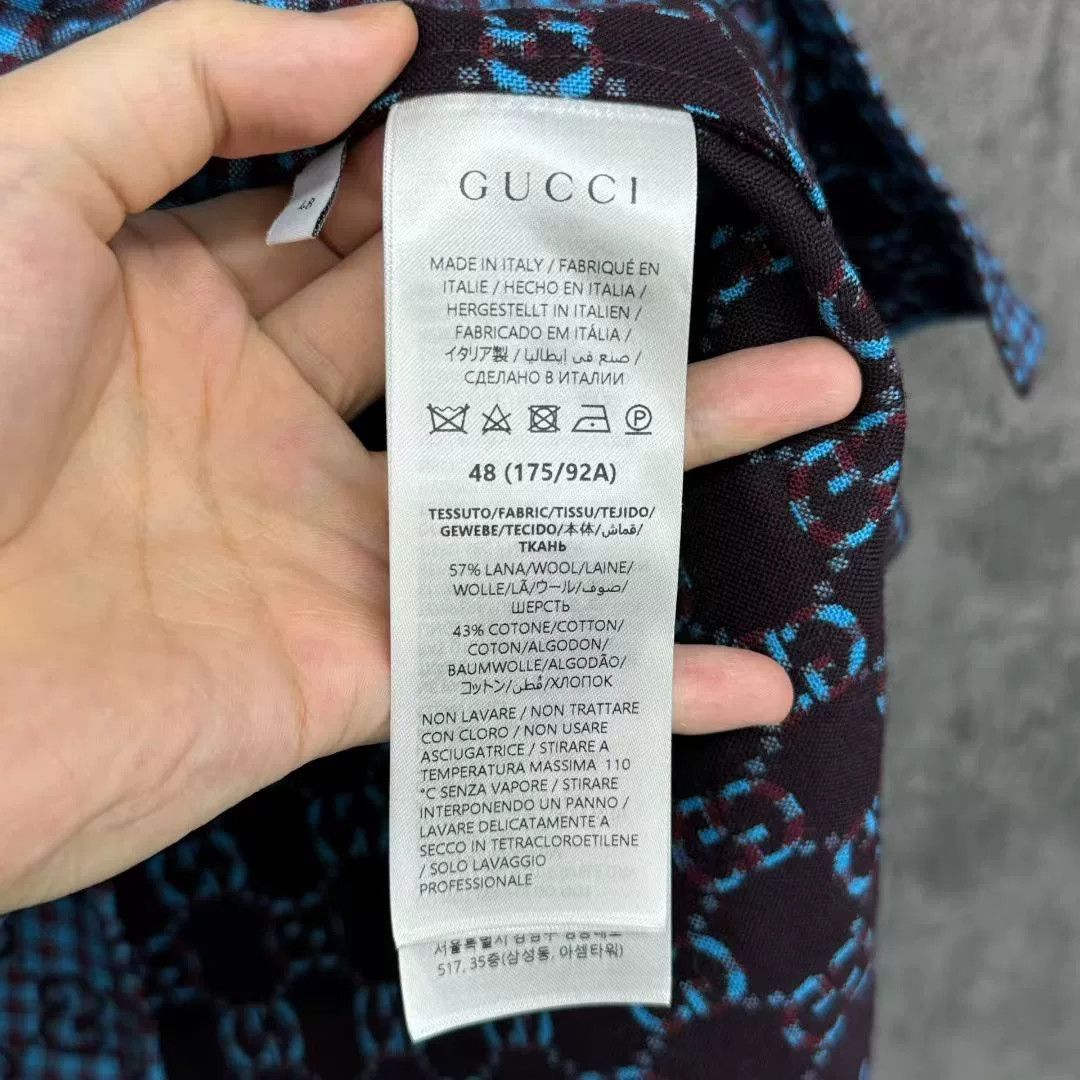 Gucci Gucci 2025 Full Logo Embroidered Shirt Jacket Size US M / EU 48-50 / 2 - 4 Thumbnail