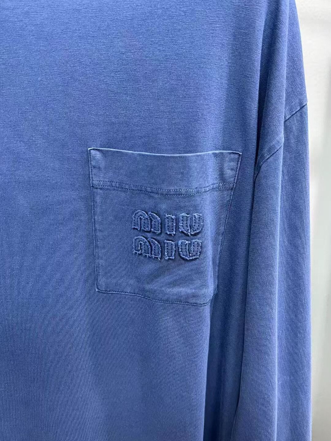 Miu Miu Miumiu Distressed Washed Long Sleeve Size L / US 10 / IT 46 - 3 Thumbnail