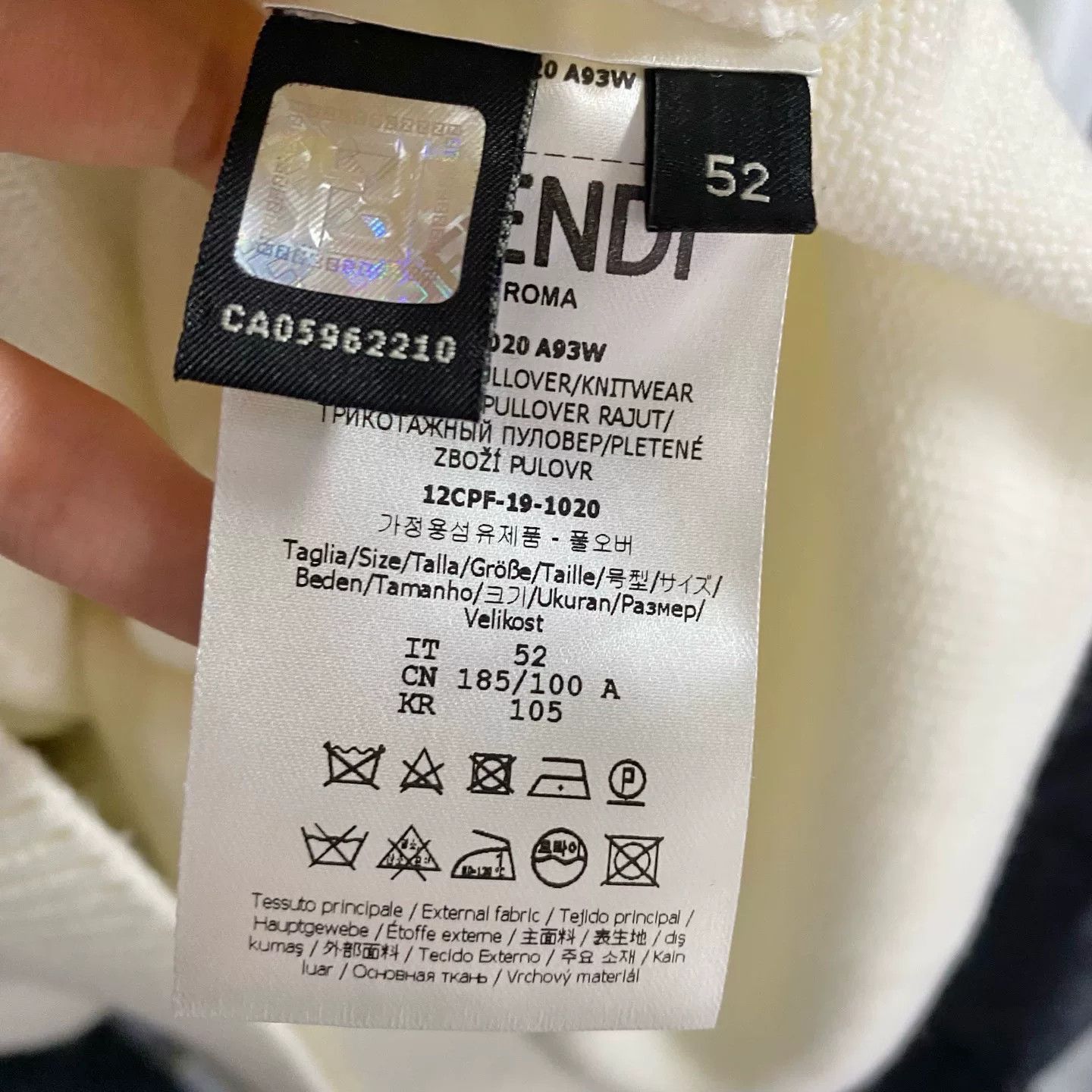 Fendi Fendi Wool Sweater Graffiti Embroidery Size US L / EU 52-54 / 3 - 5 Thumbnail