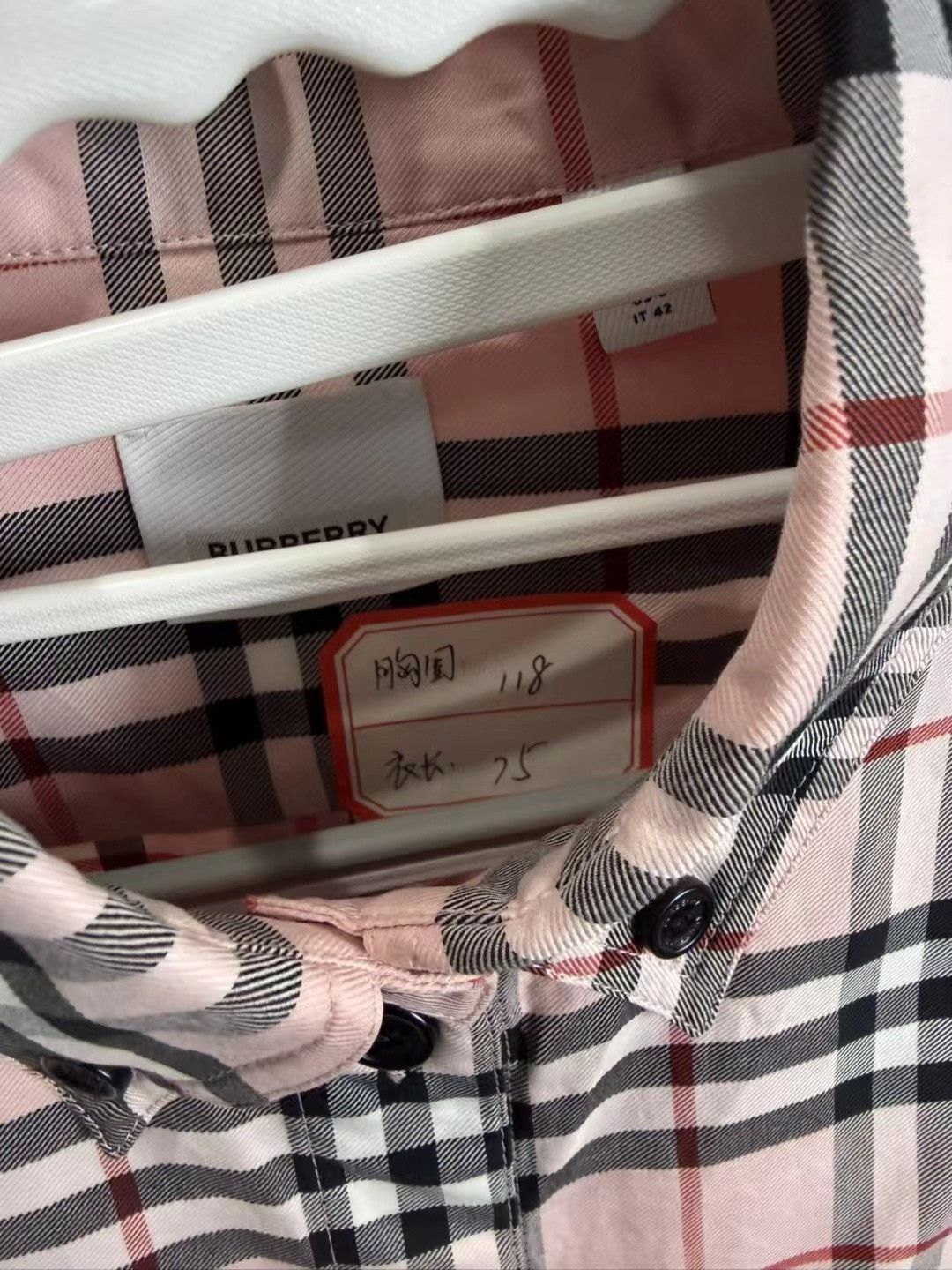 Burberry Burberry Pink Embroidered Logo Shirt Size S / US 4 / IT 40 - 3 Thumbnail