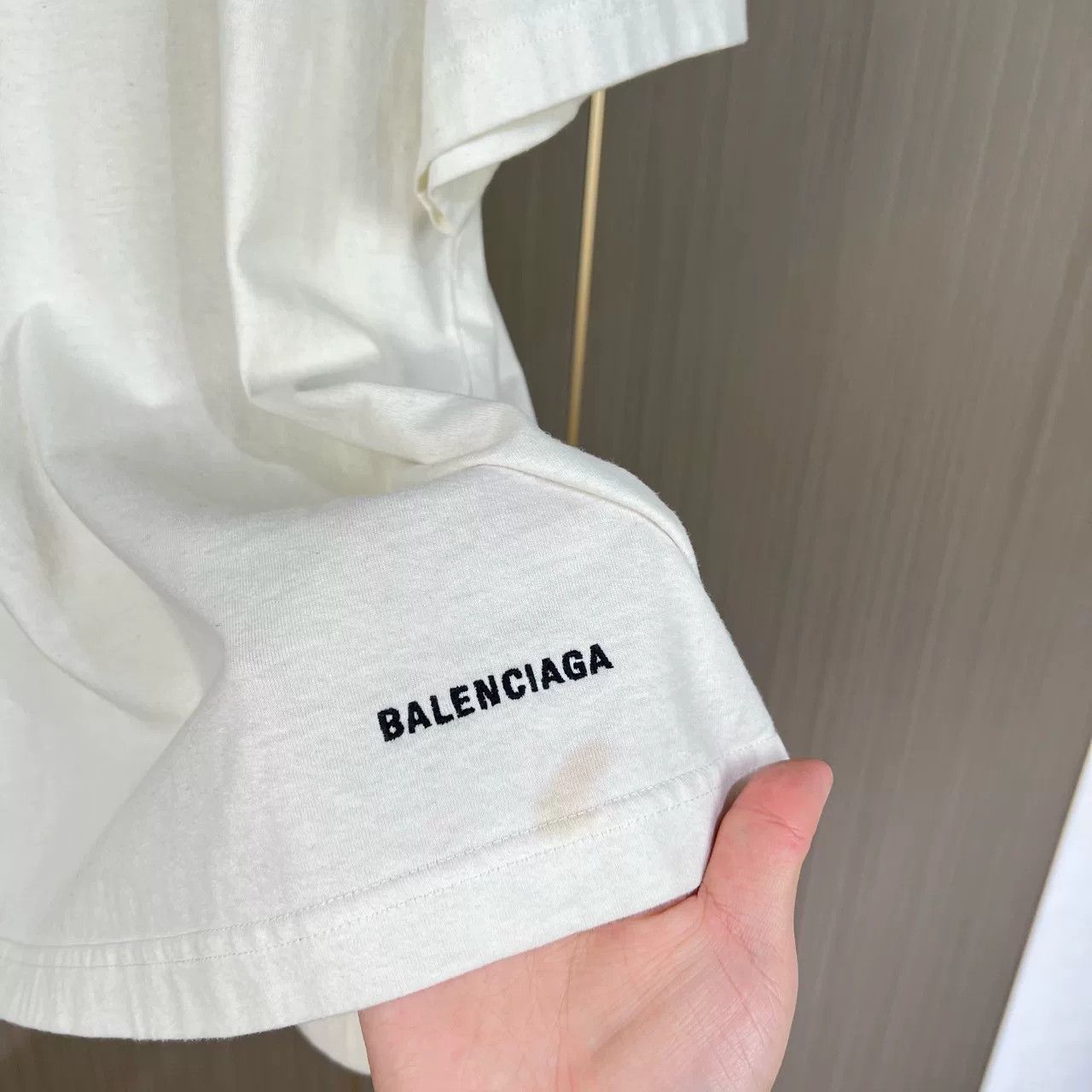 Balenciaga Balenciaga Embroidered Hem Letter Tee Size XS / US 0-2 / IT 36-38 - 3 Thumbnail