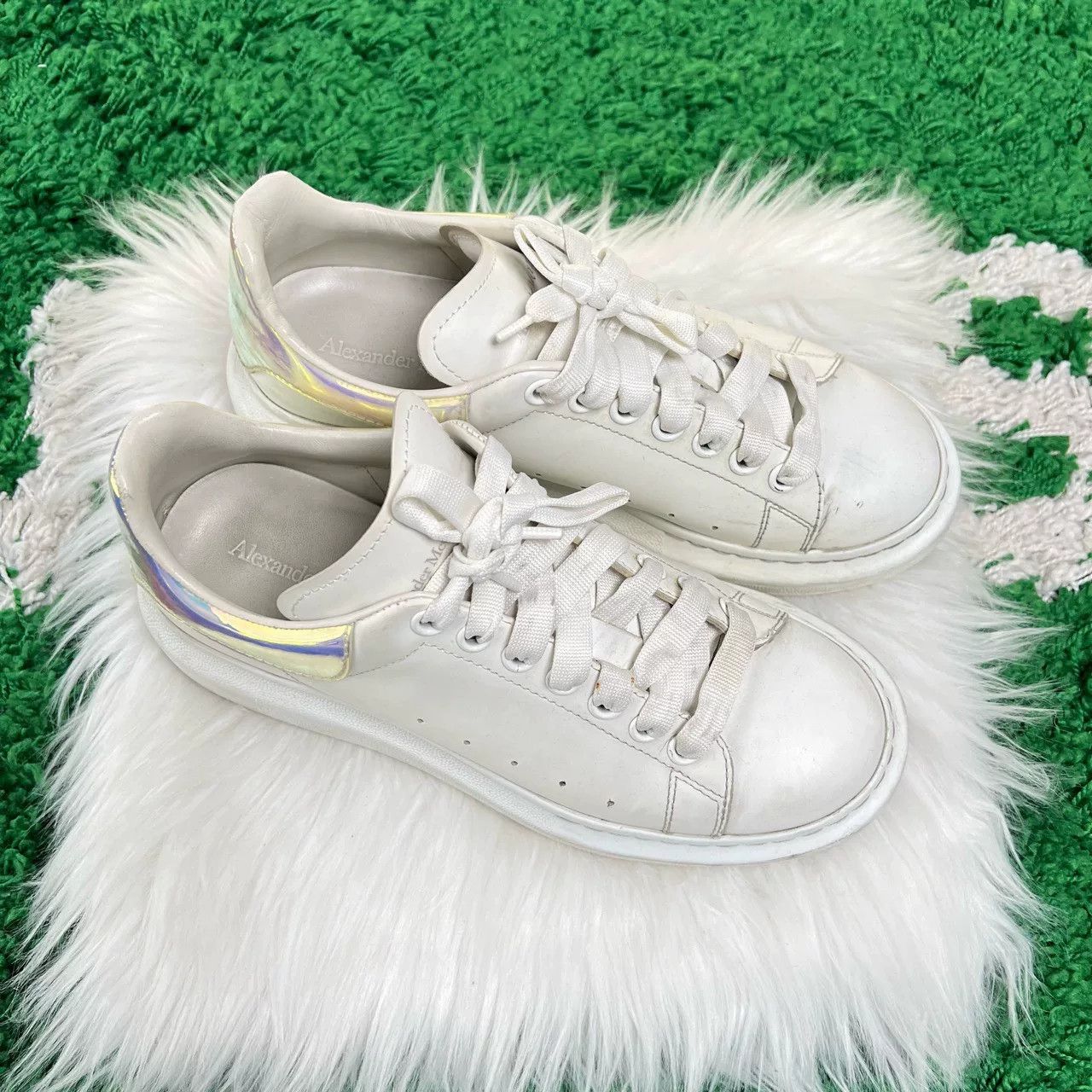 Alexander McQueen Alexander McQueen Laser Tail White Sneakers Size US 7 / EU 40 - 6 Thumbnail