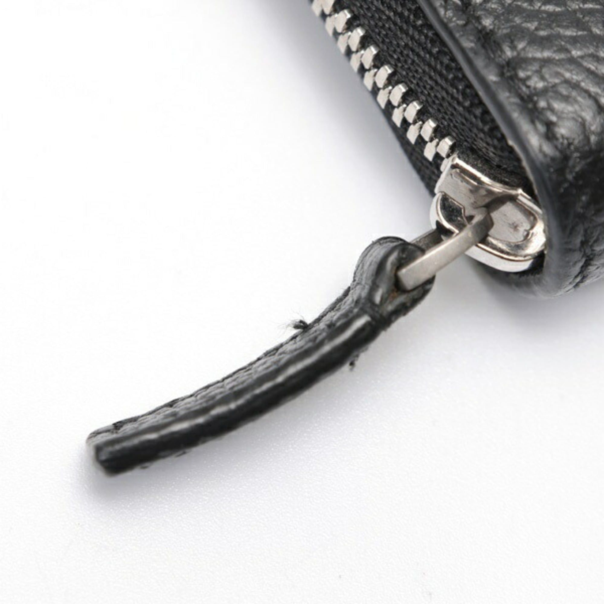 Balenciaga Balenciaga Round Zip Continental Wallet 594317 Leather Black Size ONE SIZE - 4 Thumbnail