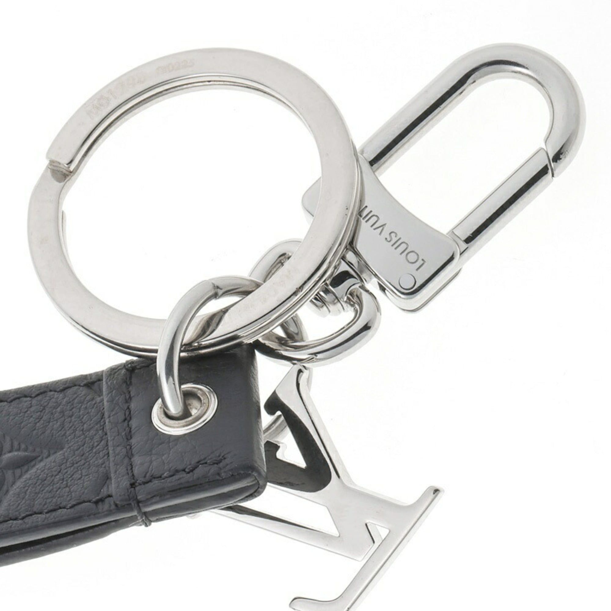 Louis Vuitton Louis Vuitton Dragonne Keyring, M01298, Monogram Shadow Leather, Noir (Black) Size ONE SIZE - 4 Thumbnail