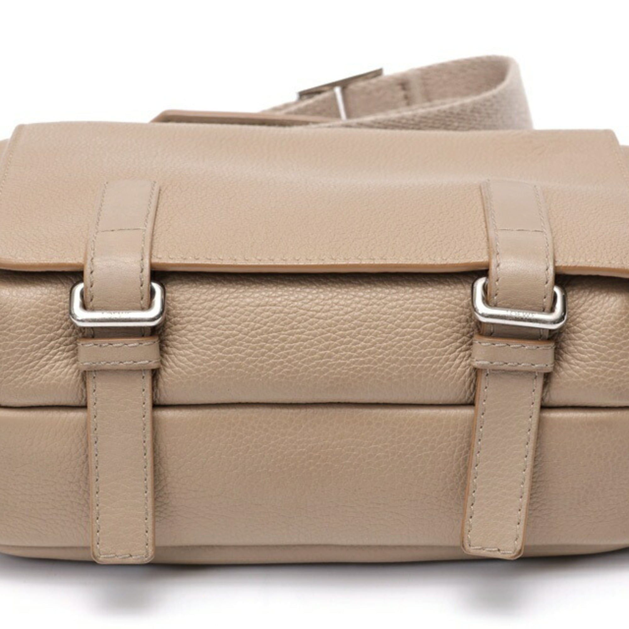 Loewe Loewe military-style shoulder bag, leather, beige. Size ONE SIZE - 4 Thumbnail