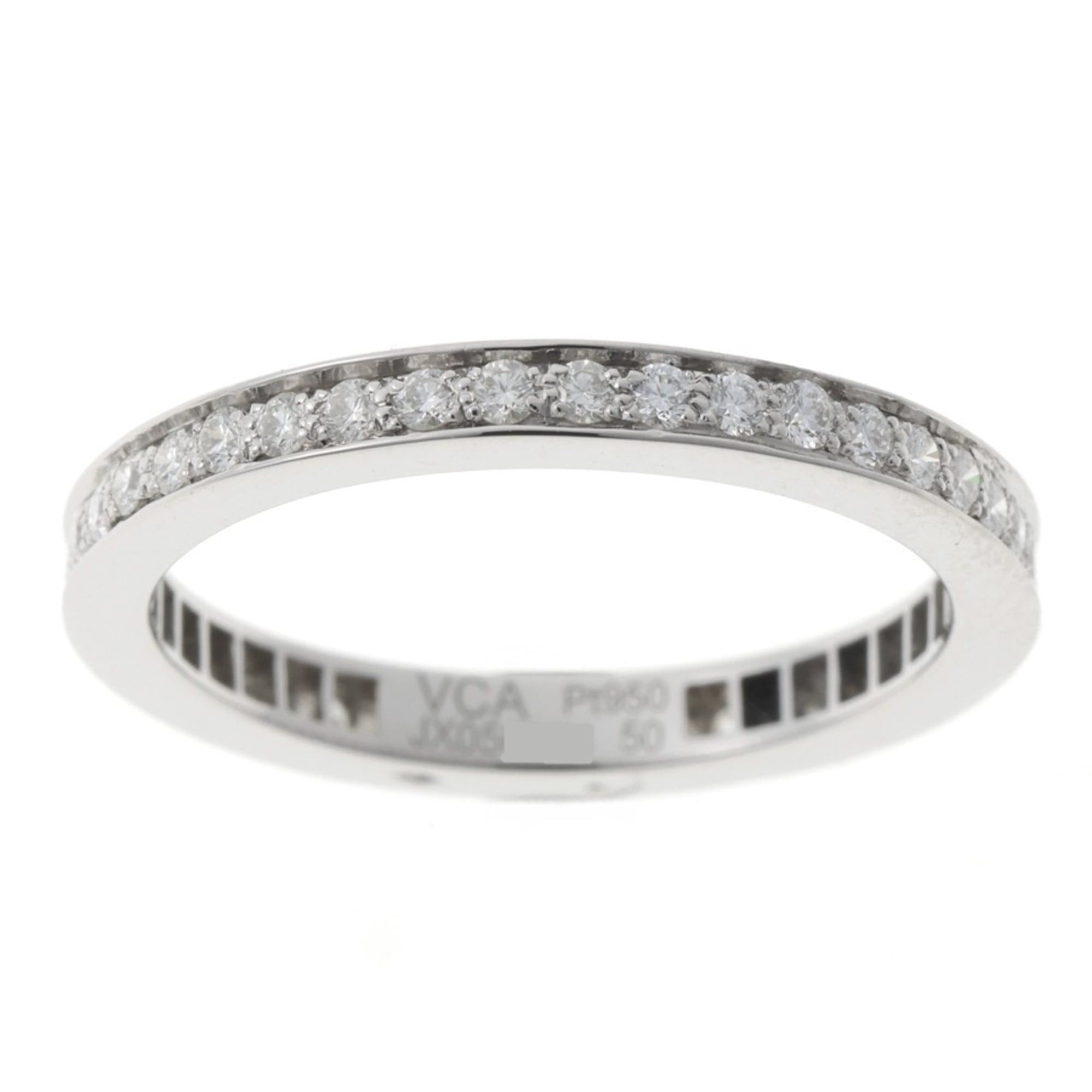 Van Cleef & Arpels Van Cleef & Arpels Romance Eternity Ring 2.1mm VCARPJMJ00 Pt950 Platinum #10 Size ONE SIZE - 2 Thumbnail