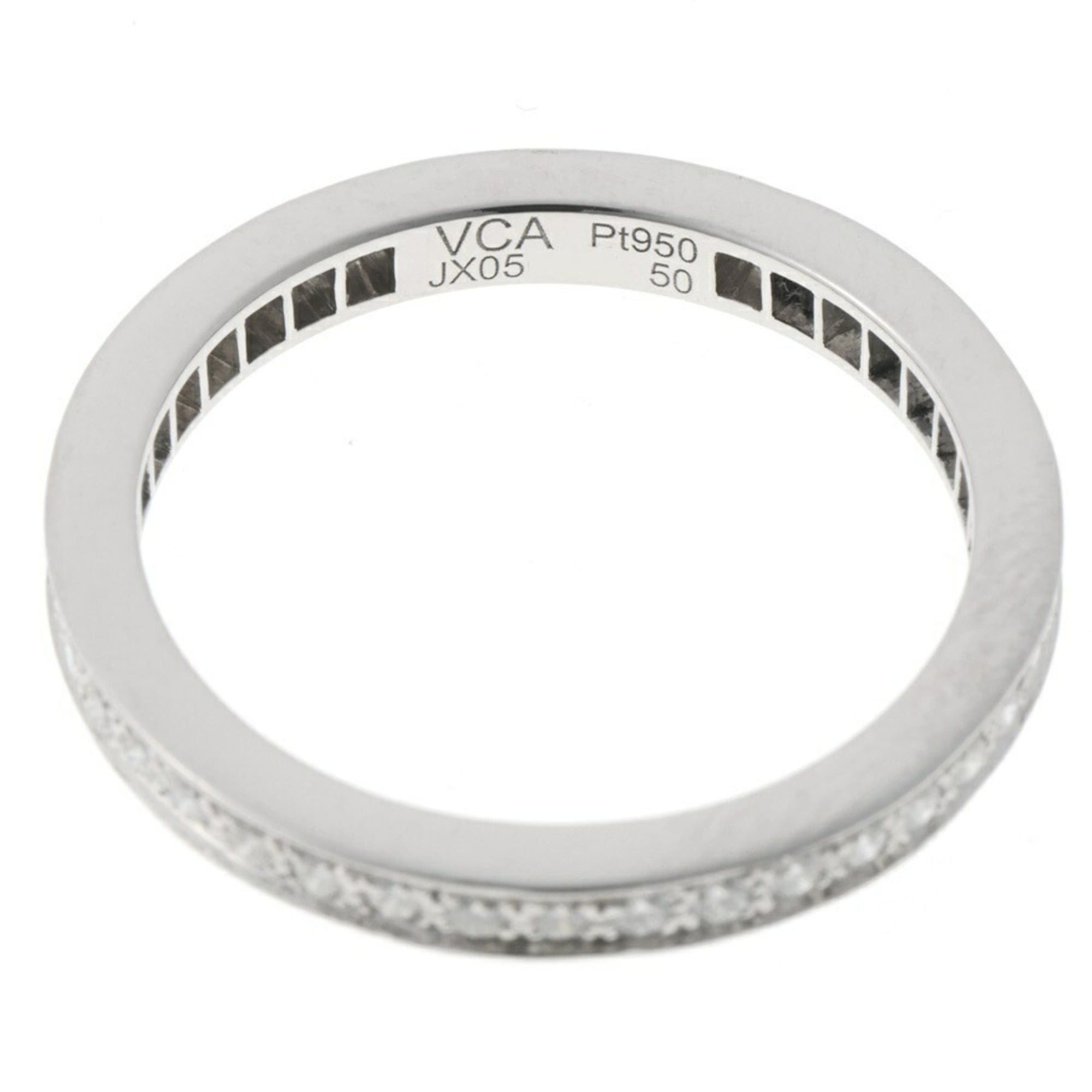 Van Cleef & Arpels Van Cleef & Arpels Romance Eternity Ring 2.1mm VCARPJMJ00 Pt950 Platinum #10 Size ONE SIZE - 4 Thumbnail