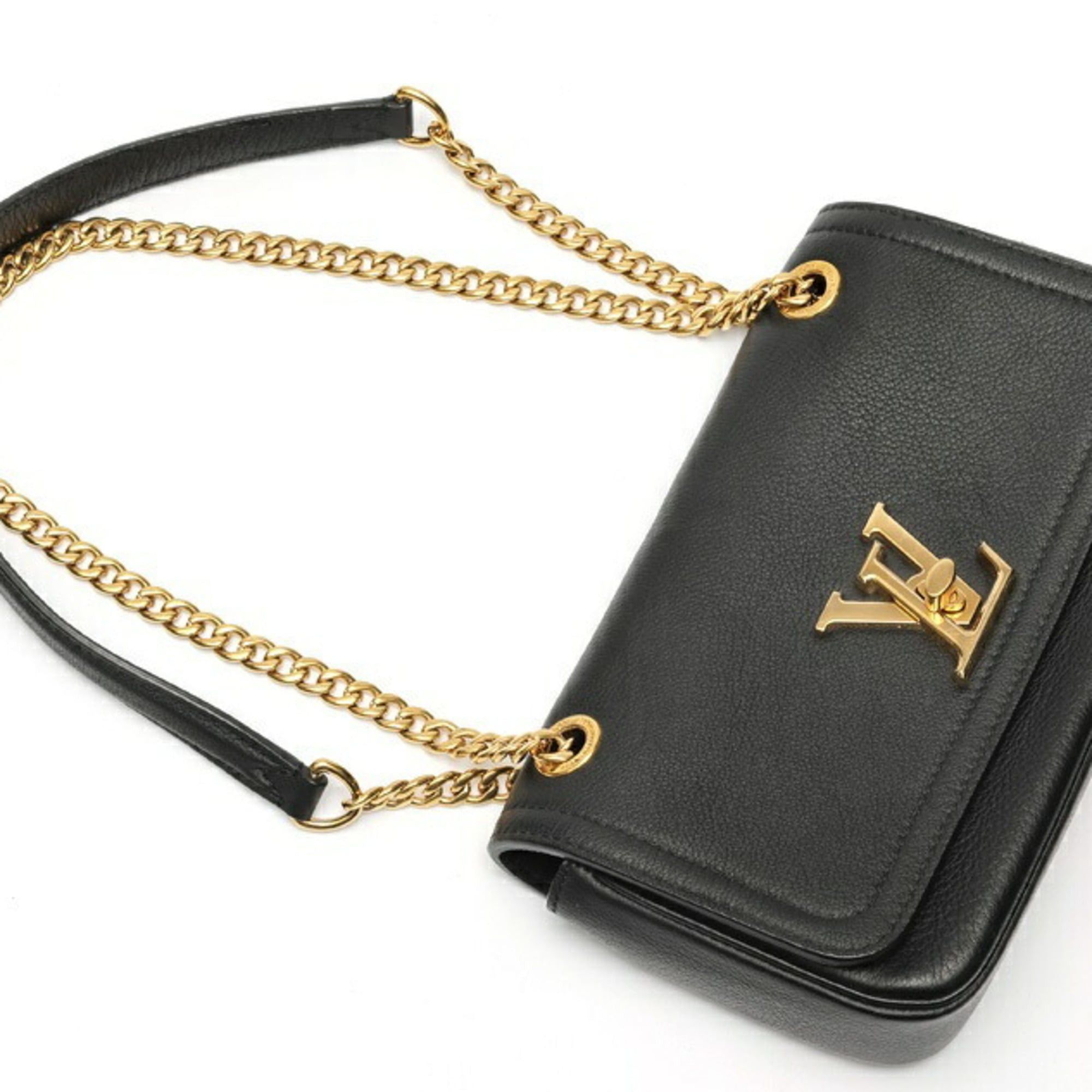 Louis Vuitton Louis Vuitton Lockme East West Chain Shoulder Bag M22303 Leather Black Size ONE SIZE - 2 Thumbnail