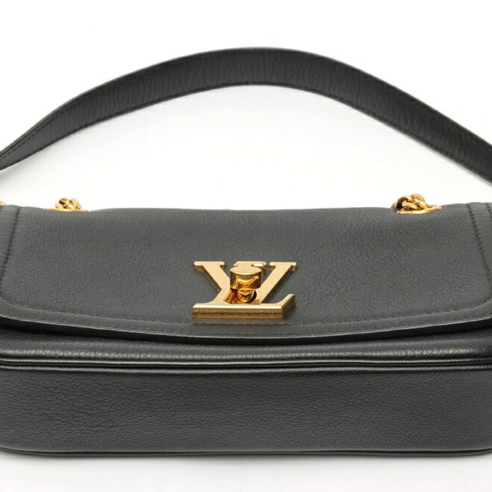 Louis Vuitton Louis Vuitton Lockme East West Chain Shoulder Bag M22303 Leather Black Size ONE SIZE - 5 Thumbnail