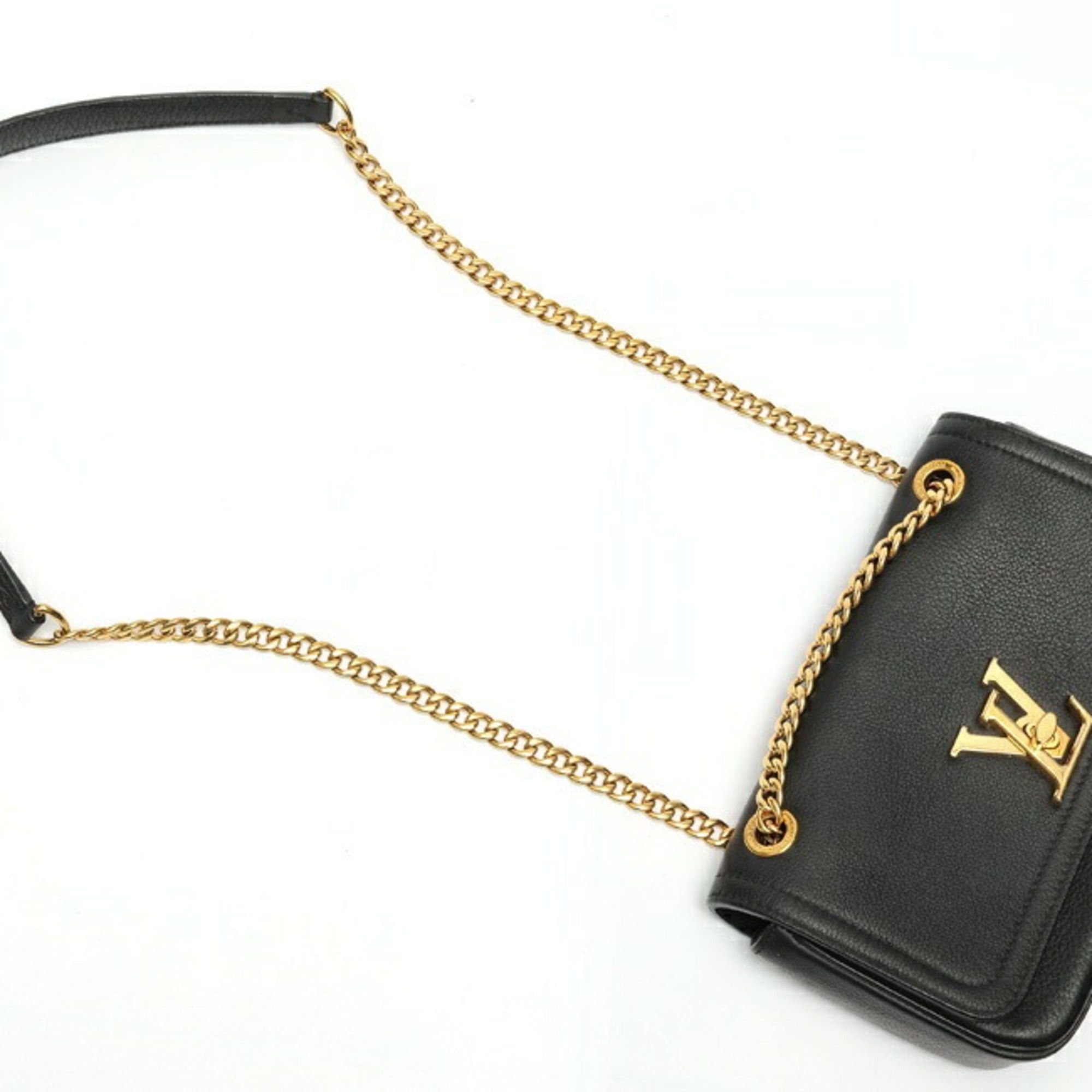 Louis Vuitton Louis Vuitton Lockme East West Chain Shoulder Bag M22303 Leather Black Size ONE SIZE - 3 Thumbnail