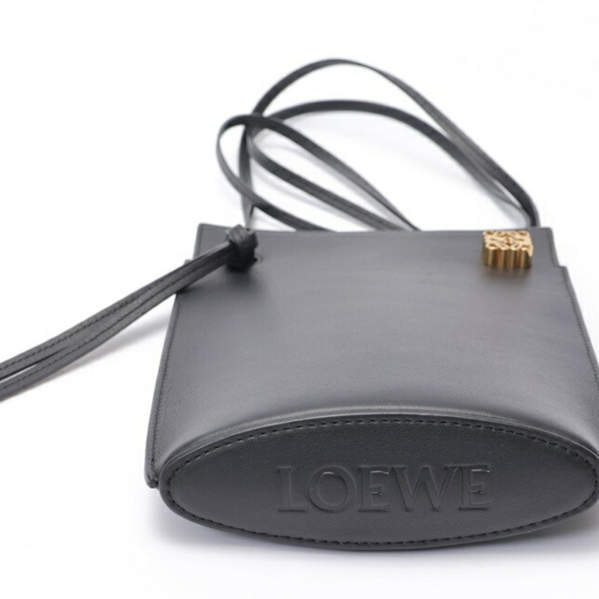 Loewe Loewe Dice Pocket Shoulder Pouch C630R12X01 Classic Calf Black Size ONE SIZE - 4 Thumbnail