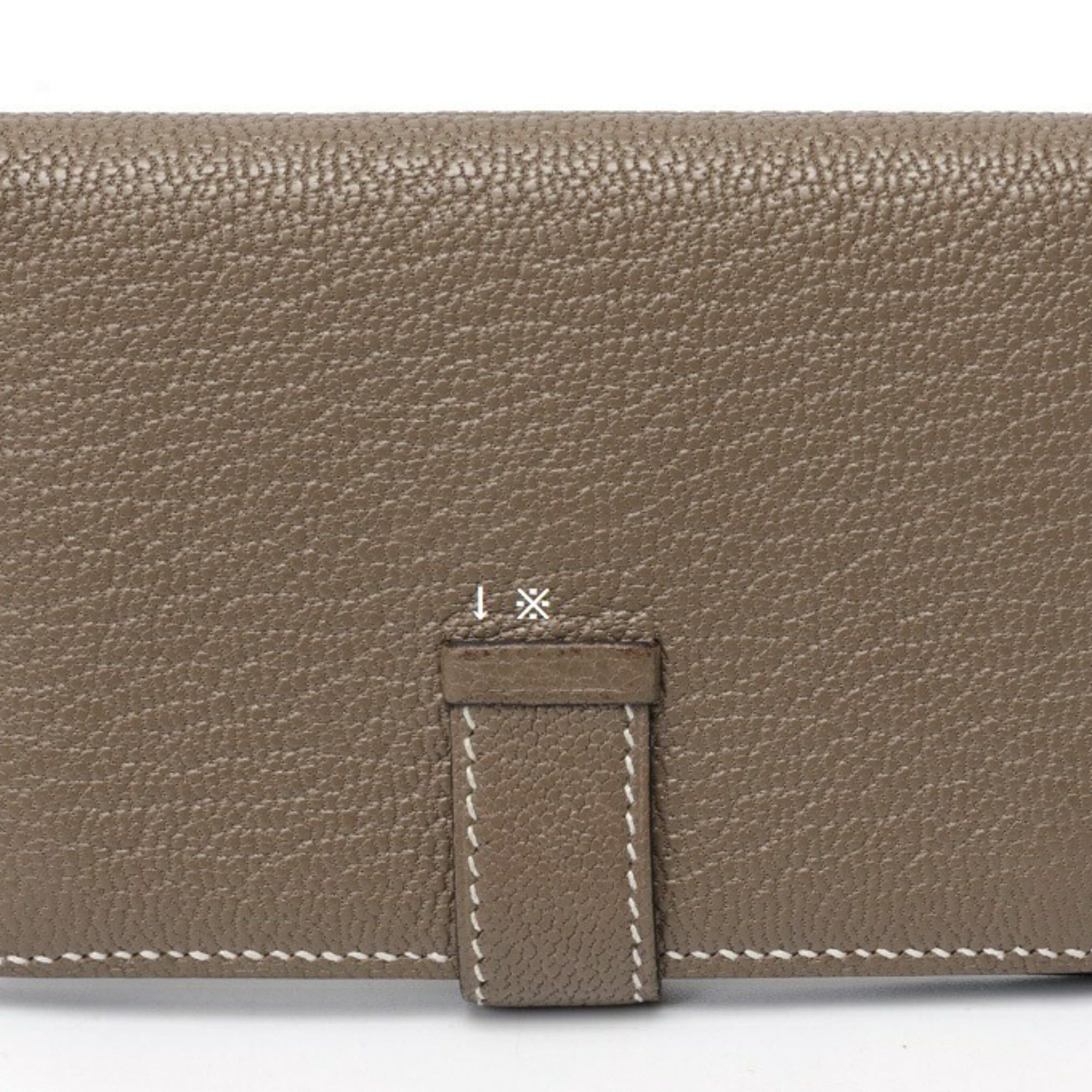Hermes Hermes Bearn Mini Card Case, Chevre Leather, Mysore, Etoupe Size ONE SIZE - 2 Thumbnail