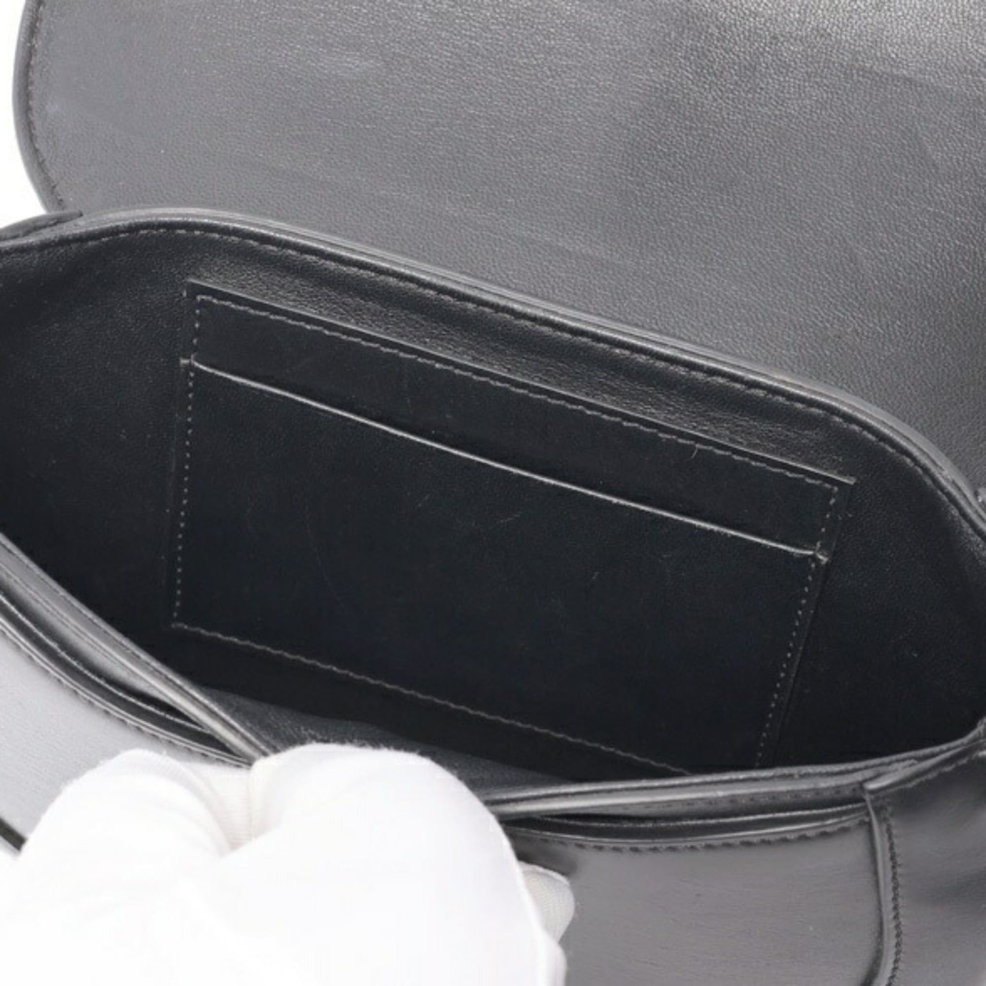 Celine Celine 16 Seize Besace Small Shoulder Bag 18801 Leather Black Size ONE SIZE - 7 Thumbnail