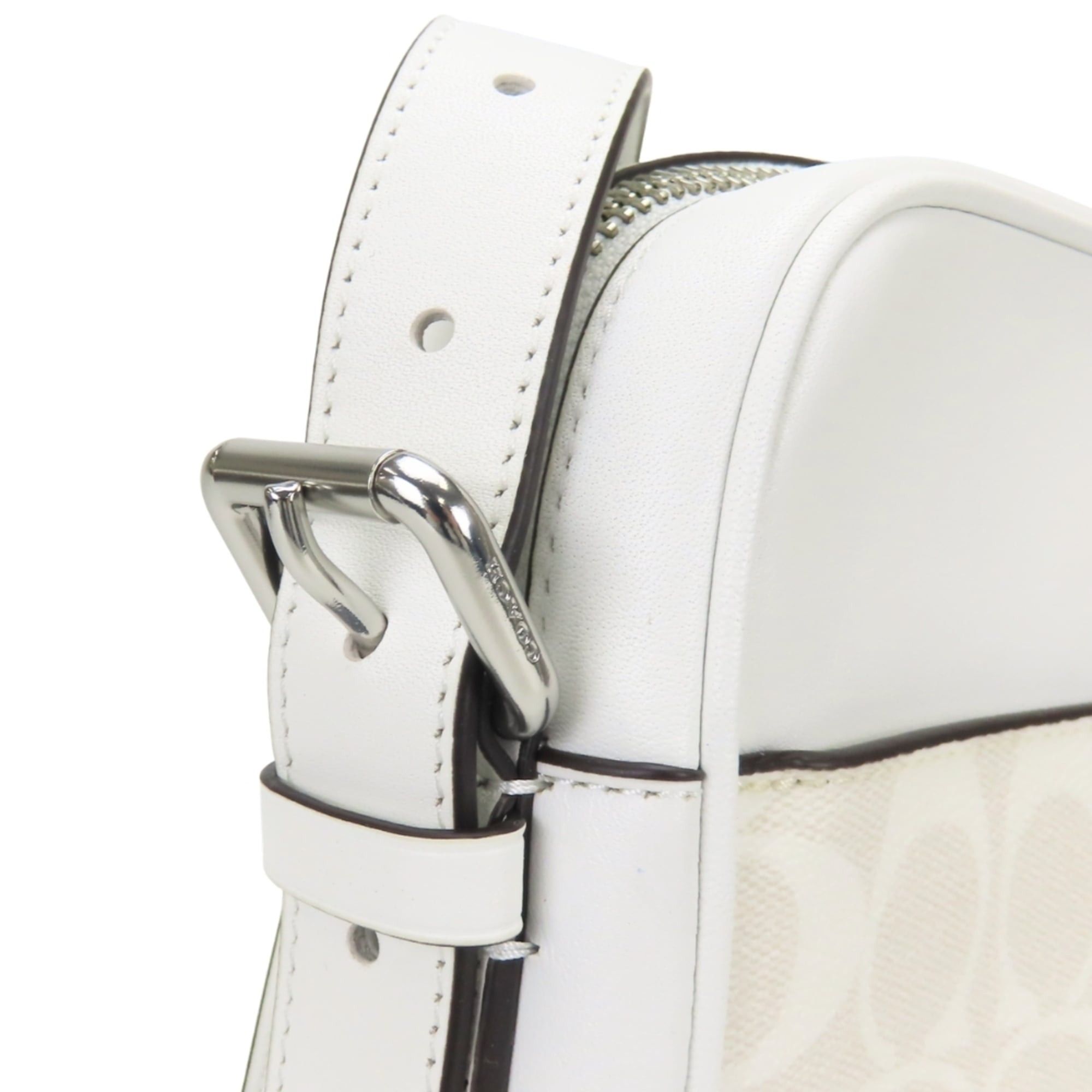 Coach Coach Hudson CH200 Shoulder Bag, Signature Leather, White Trompe l'oeil Print, Women's COACH Size ONE SIZE - 19 Thumbnail