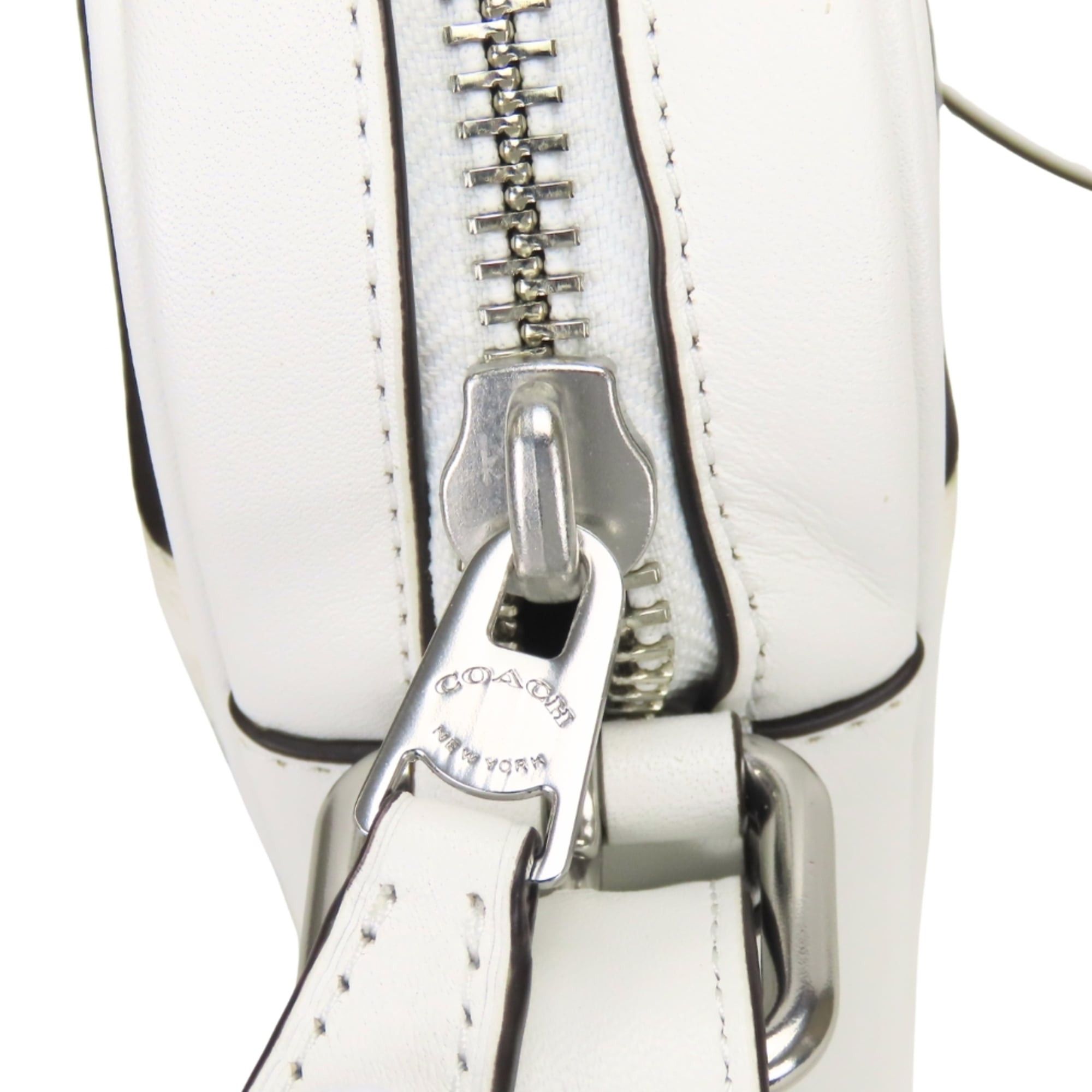 Coach Coach Hudson CH200 Shoulder Bag, Signature Leather, White Trompe l'oeil Print, Women's COACH Size ONE SIZE - 9 Thumbnail