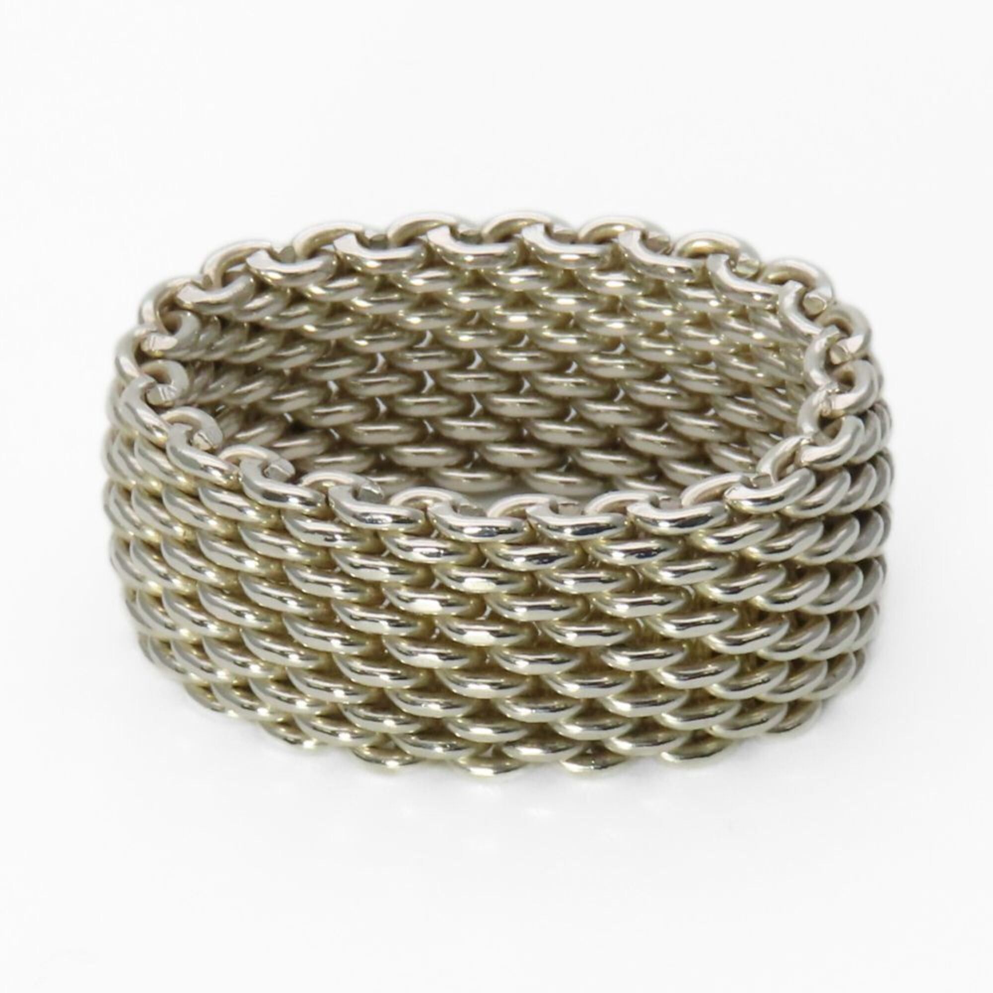 Tiffany & Co. Tiffany & Co. Somerset Sterling Silver 925 Mesh Ring for Women Size ONE SIZE - 5 Thumbnail