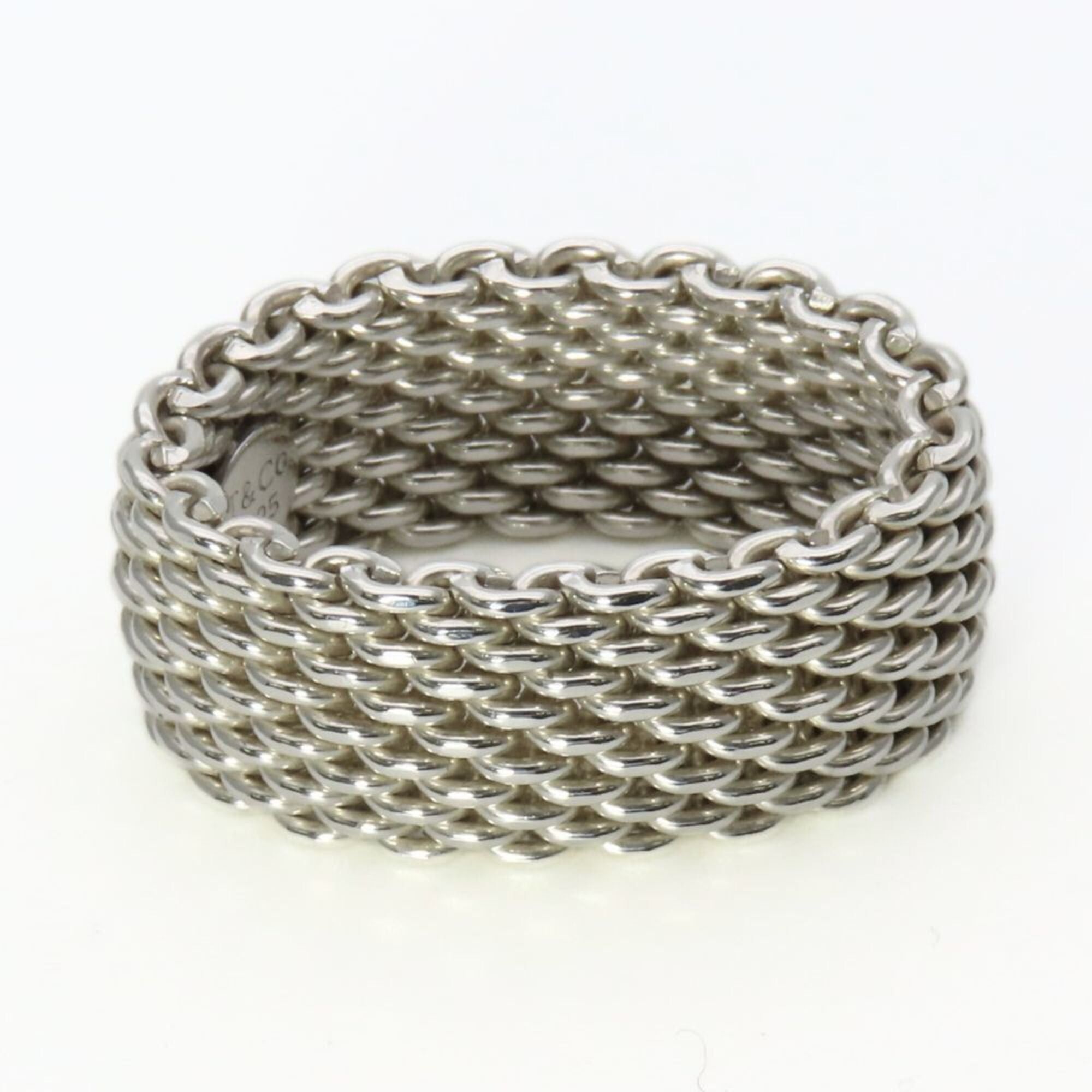 Tiffany & Co. Tiffany & Co. Somerset Sterling Silver 925 Mesh Ring for Women Size ONE SIZE - 6 Thumbnail