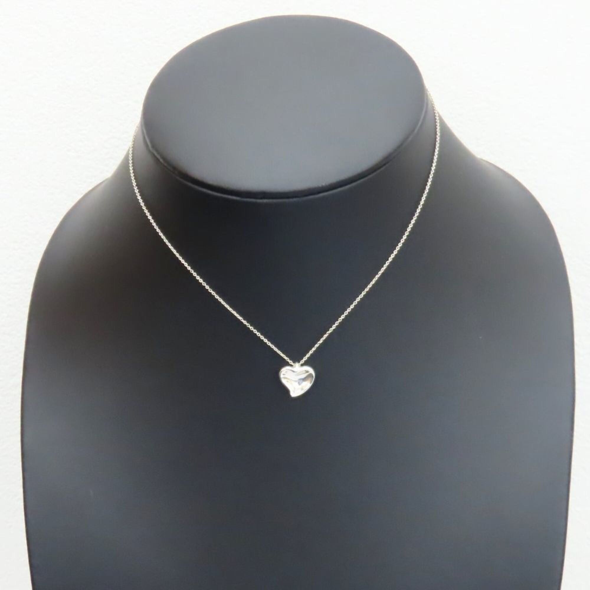 Tiffany & Co. Tiffany & Co. Curved Heart Necklace, Sterling Silver 925, Elsa Peretti Design, Women's. Size ONE SIZE - 7 Thumbnail