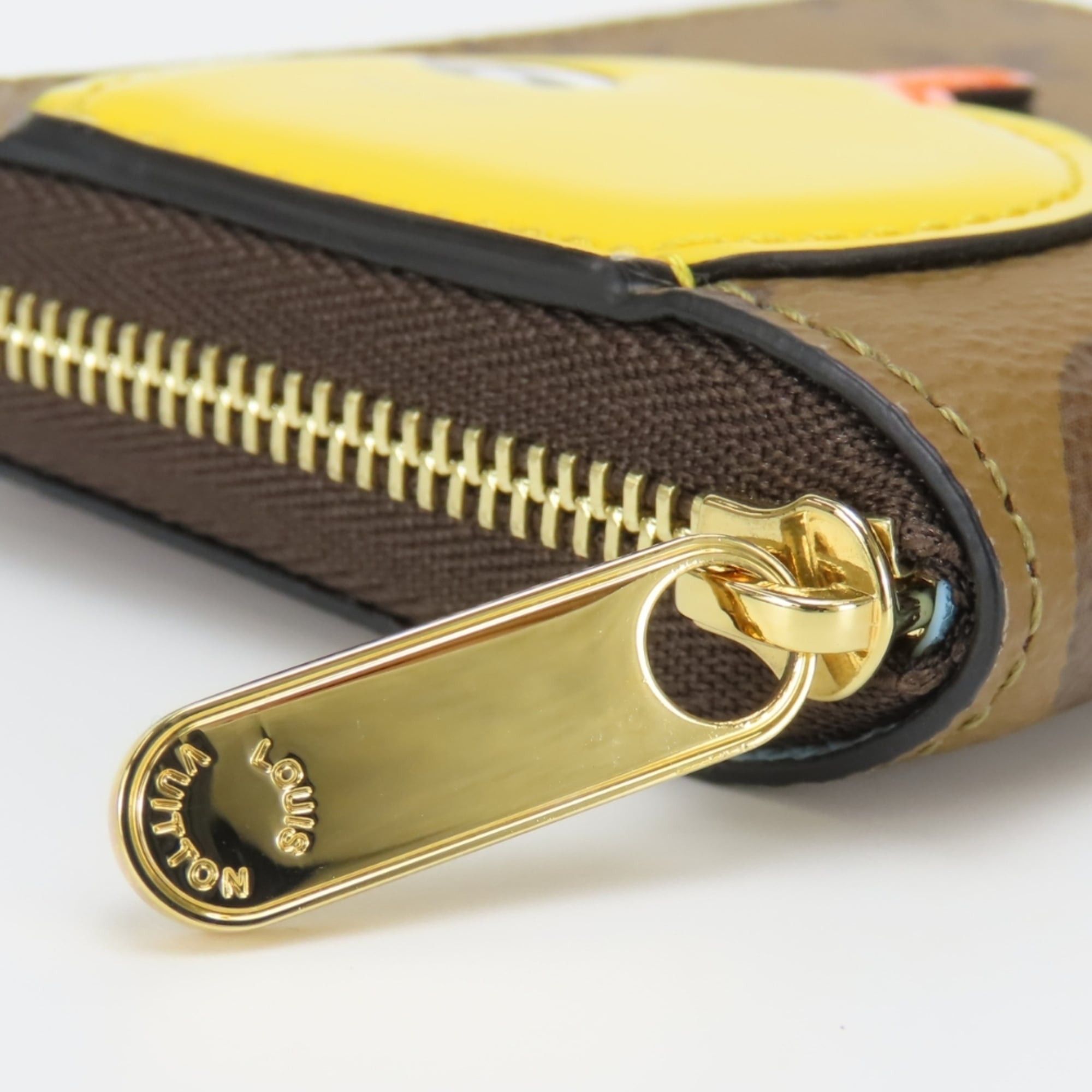 Louis Vuitton Louis Vuitton Zippy Coin Purse M83690 Duck Monogram Reverse Brown Sun Yitian Collaboration Women's Wallet/Coin Case LOUIS VUITTON Size ONE SIZE - 9 Thumbnail