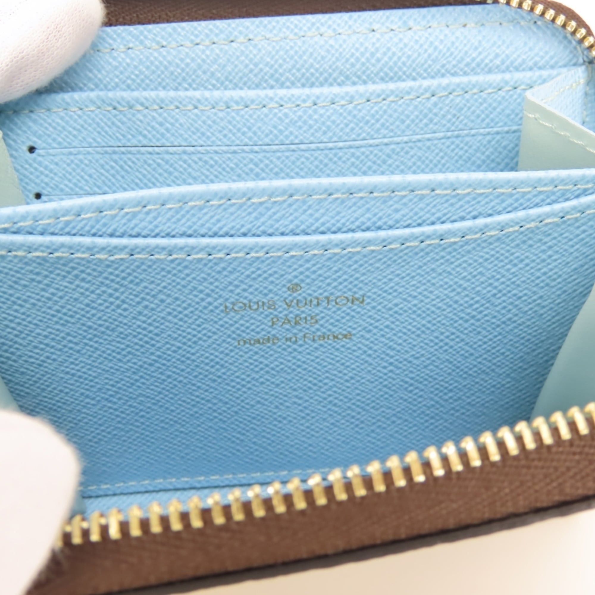 Louis Vuitton Louis Vuitton Zippy Coin Purse M83690 Duck Monogram Reverse Brown Sun Yitian Collaboration Women's Wallet/Coin Case LOUIS VUITTON Size ONE SIZE - 13 Thumbnail