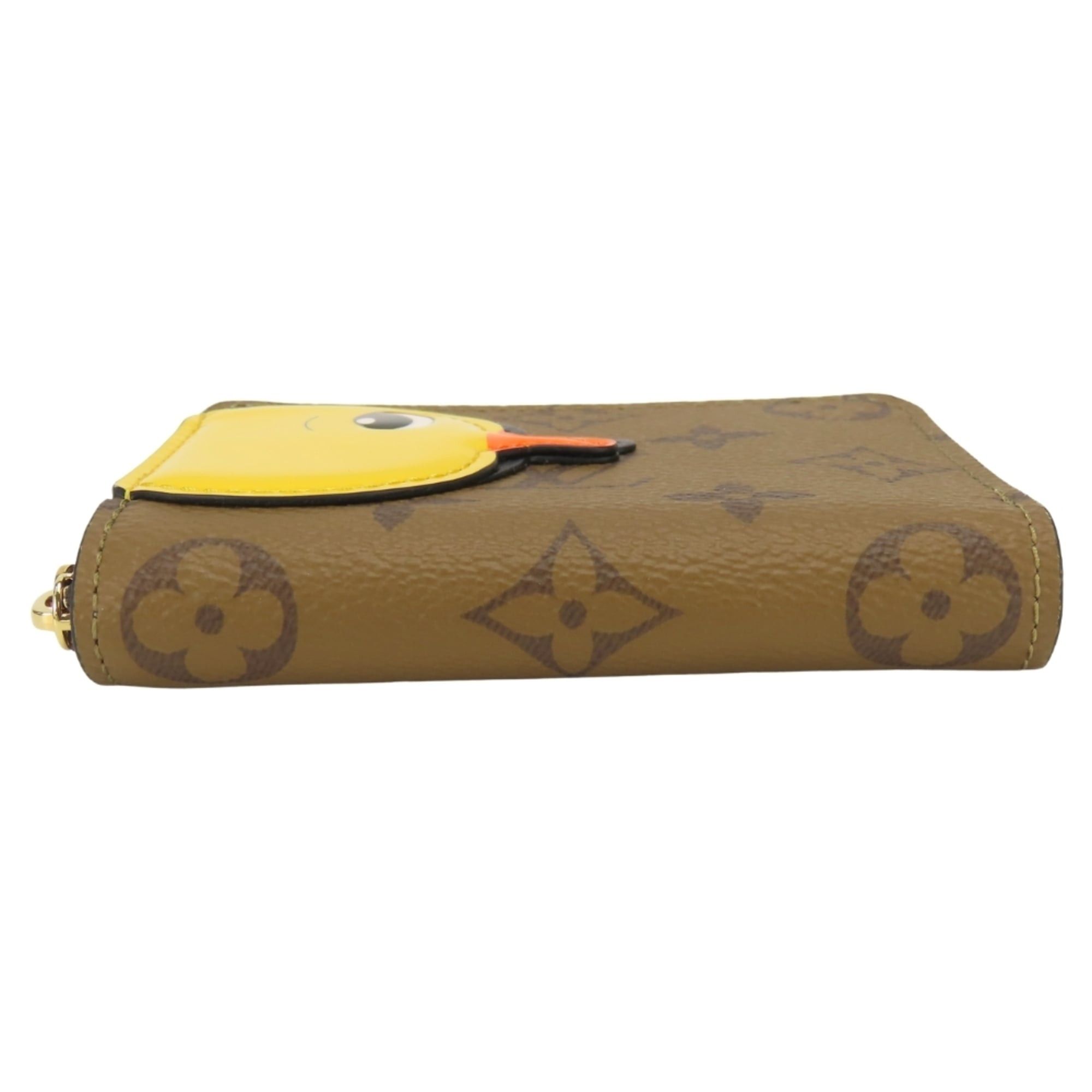Louis Vuitton Louis Vuitton Zippy Coin Purse M83690 Duck Monogram Reverse Brown Sun Yitian Collaboration Women's Wallet/Coin Case LOUIS VUITTON Size ONE SIZE - 4 Thumbnail