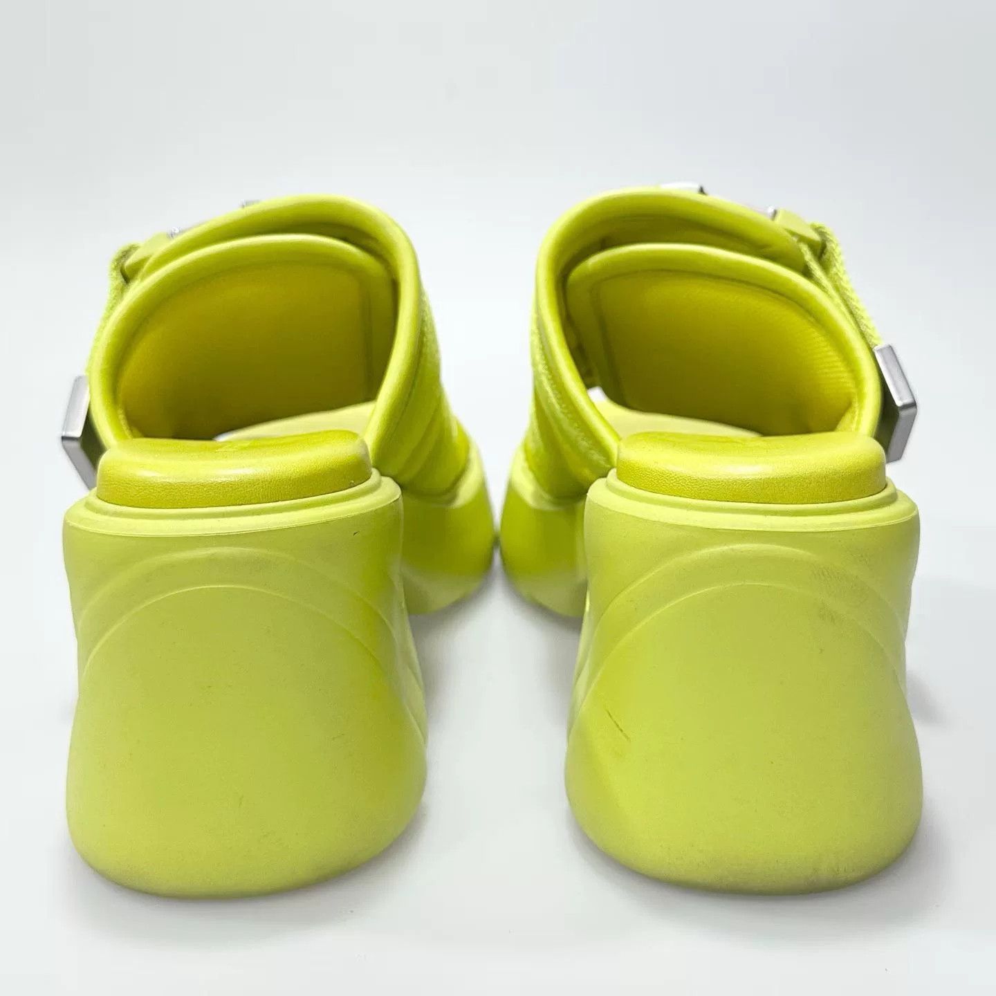 Bottega Veneta Bottega Veneta Fluorescent Green Heel Sandals Size US 6 / IT 36 - 3 Thumbnail